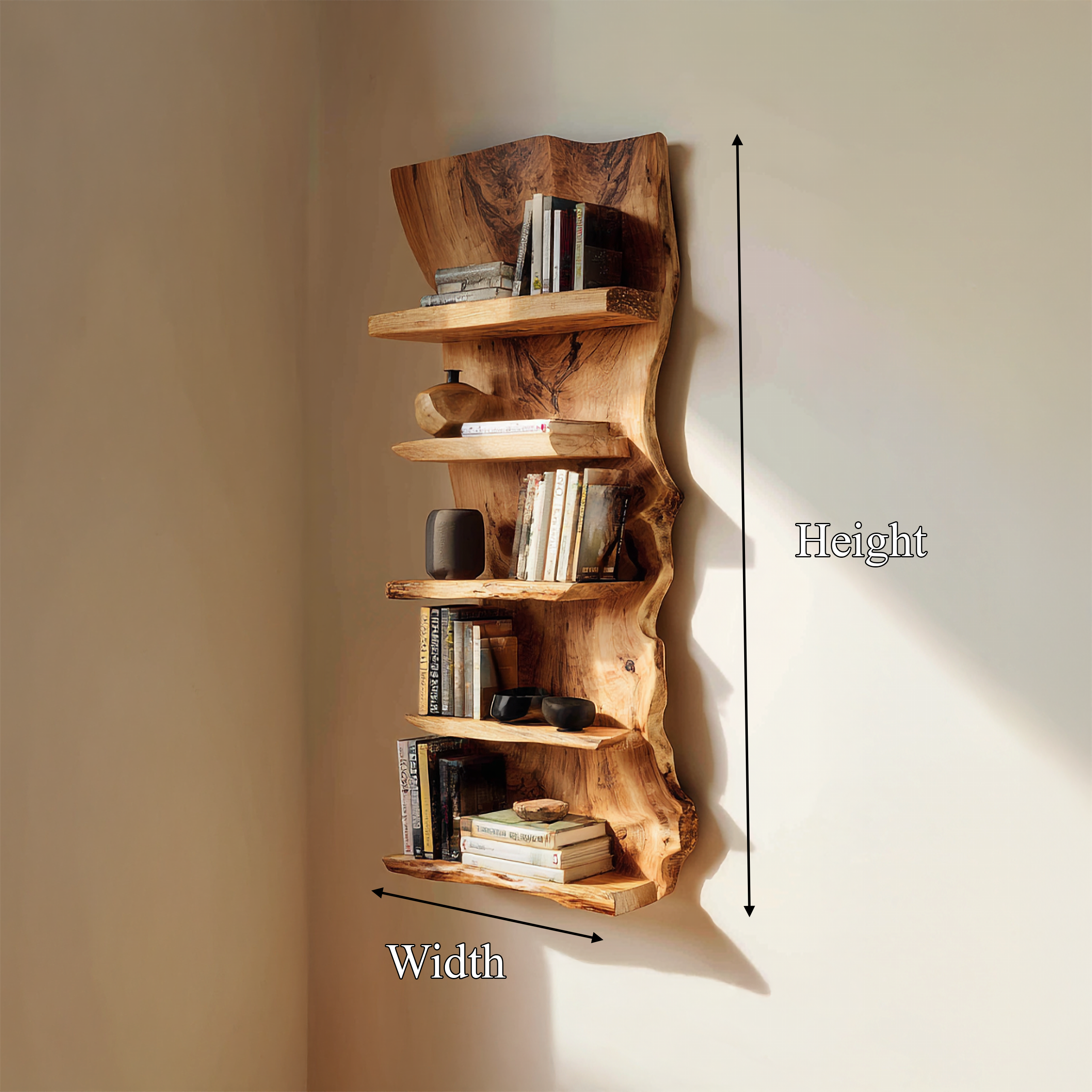 Organic Sculptural Wall Display Shelf For Living Space SINLSAFL374