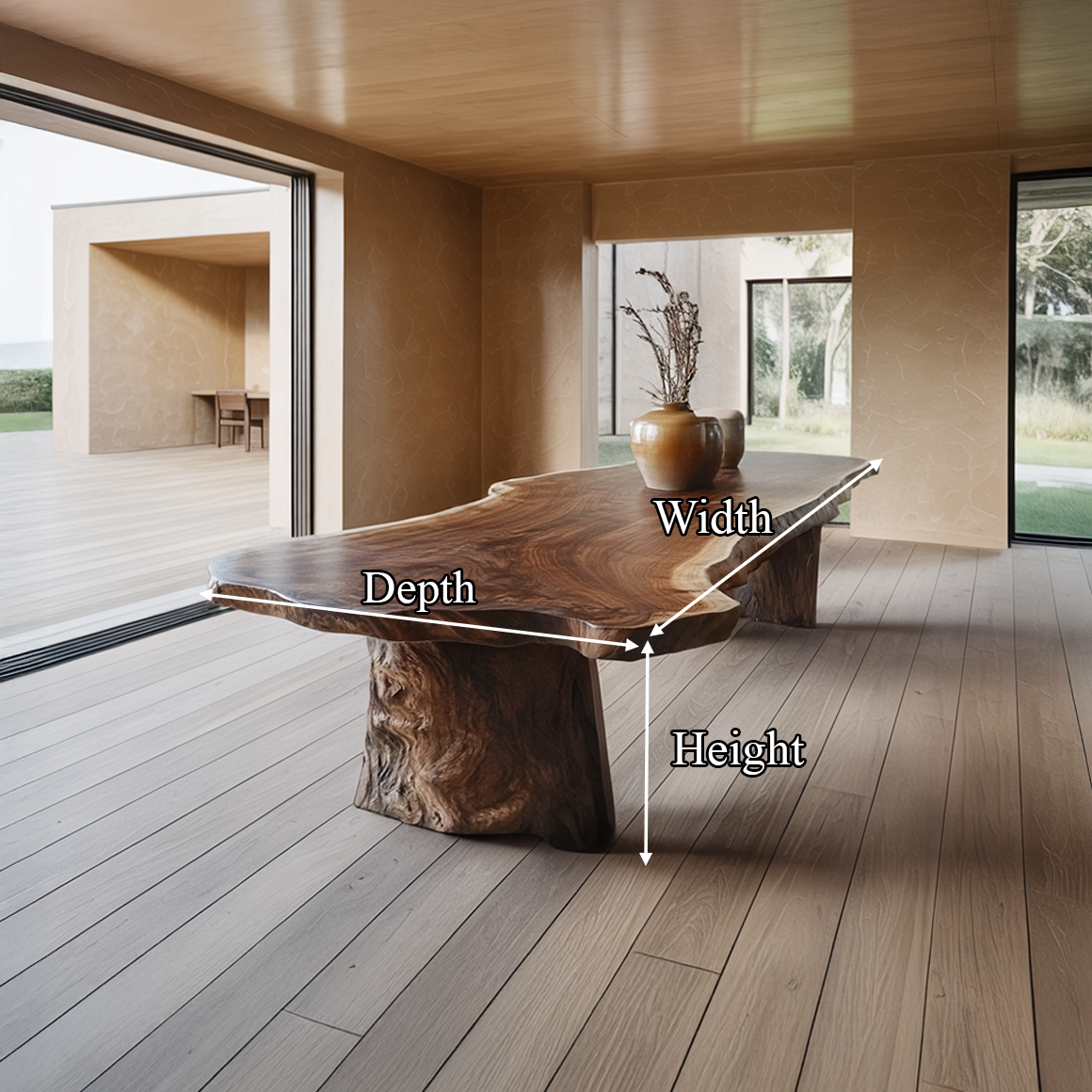 Rustic Dining Table For Dining Room Or Entertaining Area SINLSADT152