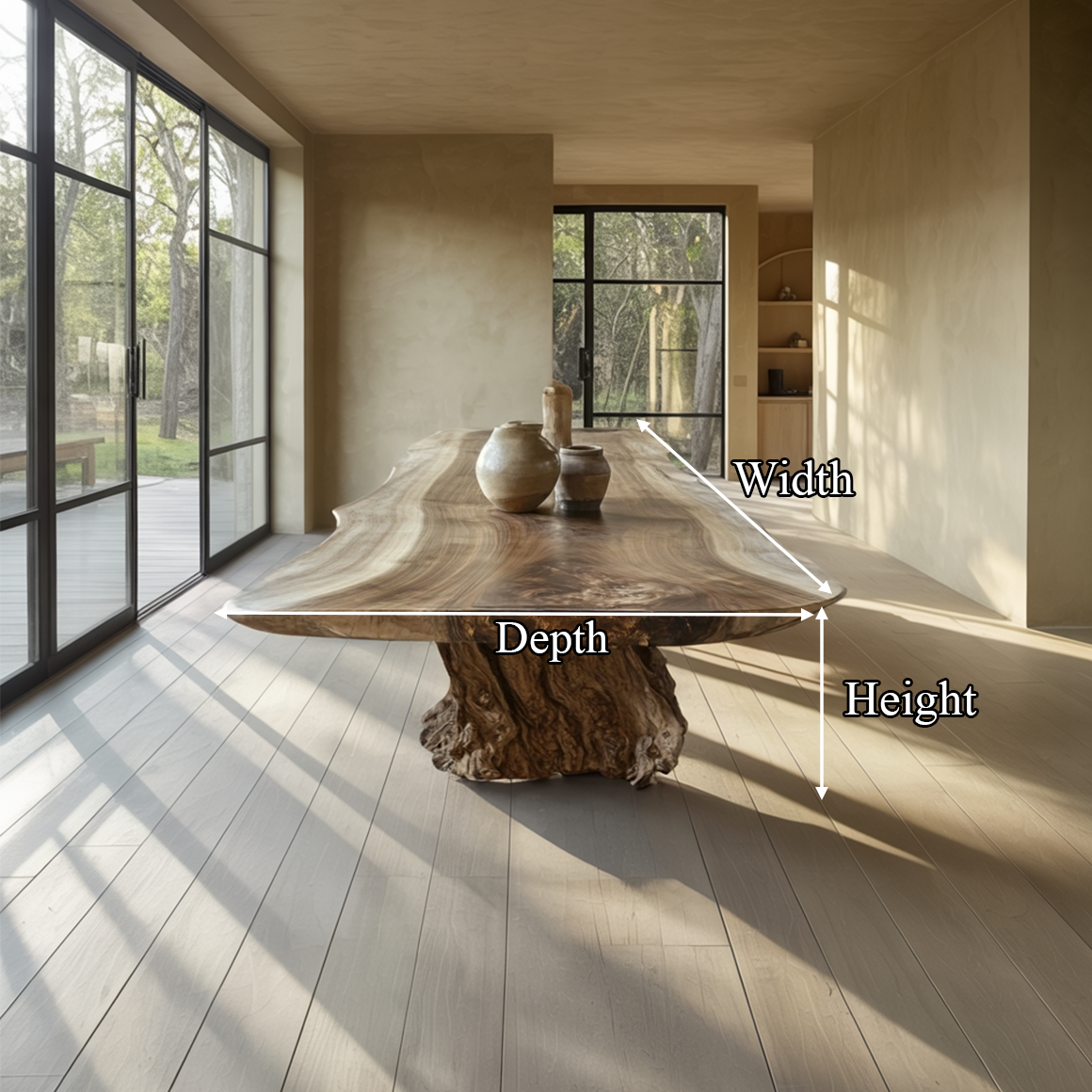 Rustic Dining Table For Dining Room Or Family Space SINLSADT153