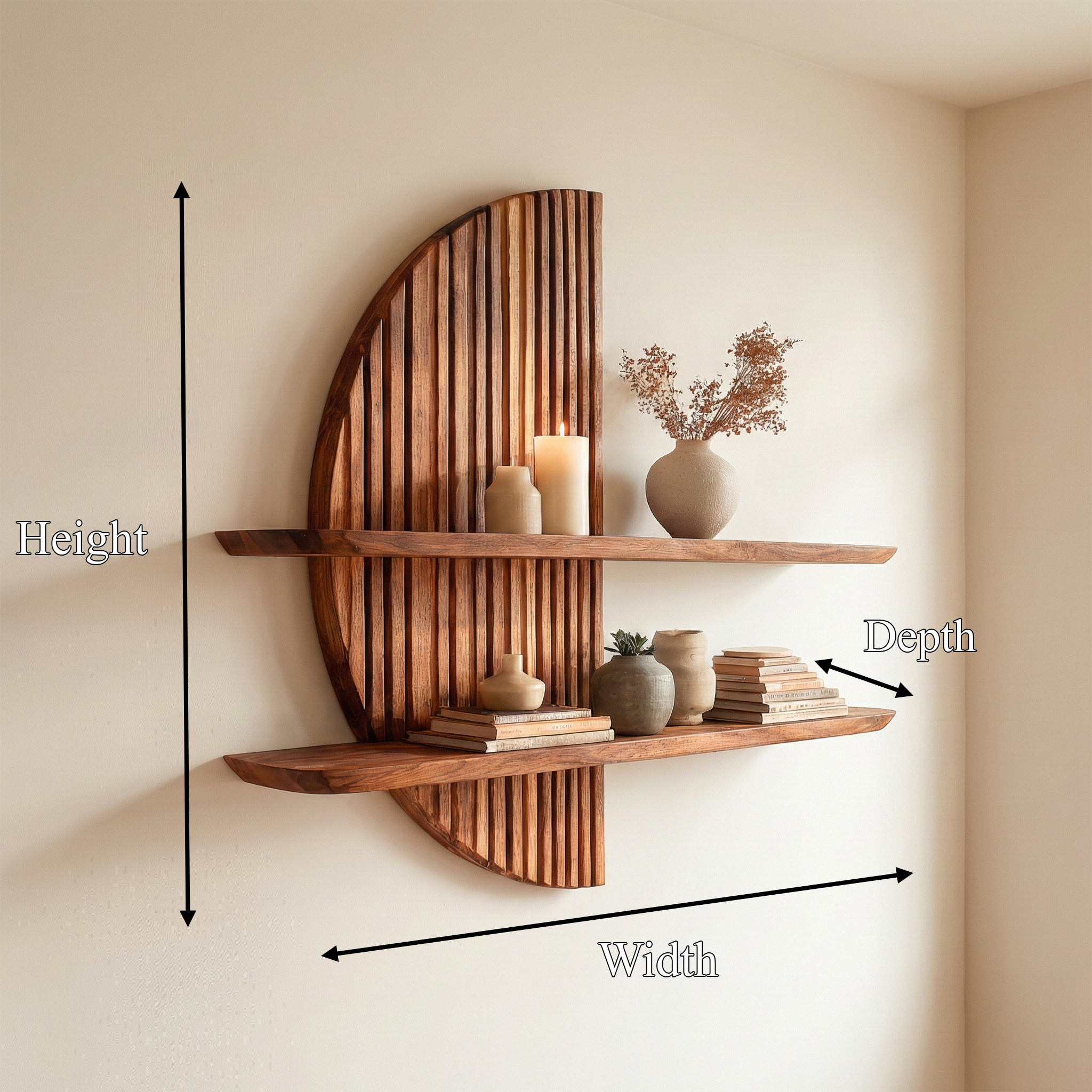 Rustic Wall Shelf Decor For Living Room And Hallway SINLSAFL441