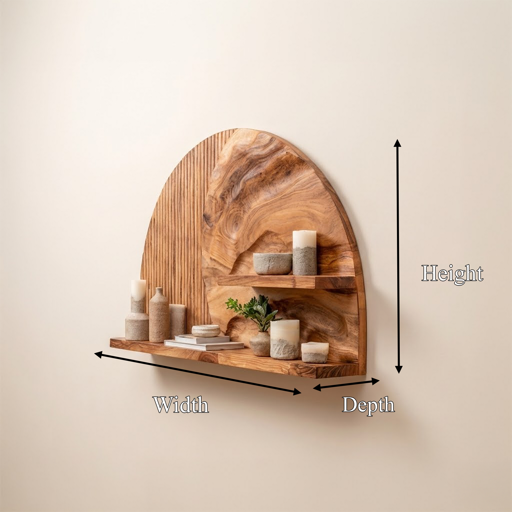 Rustic Decorative Wall Shelf For Living Room And Home Interior SINLSAFL443