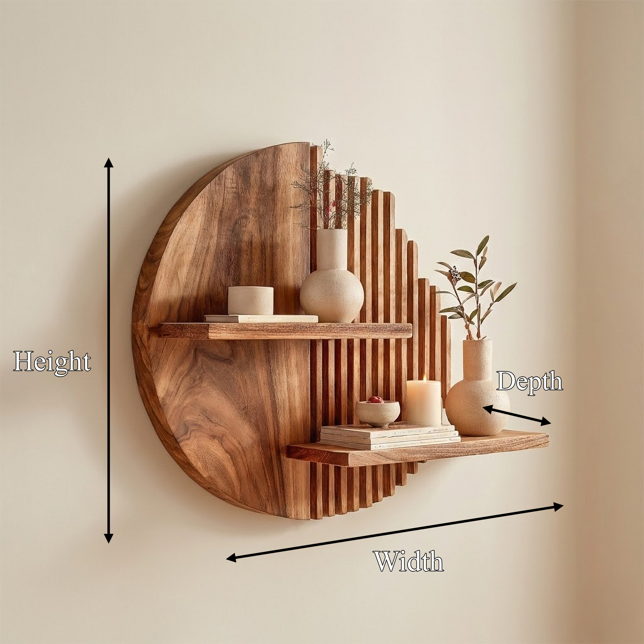 Rustic Wall Storage Shelf For Living Room Or Dining Area SINLSAFL444