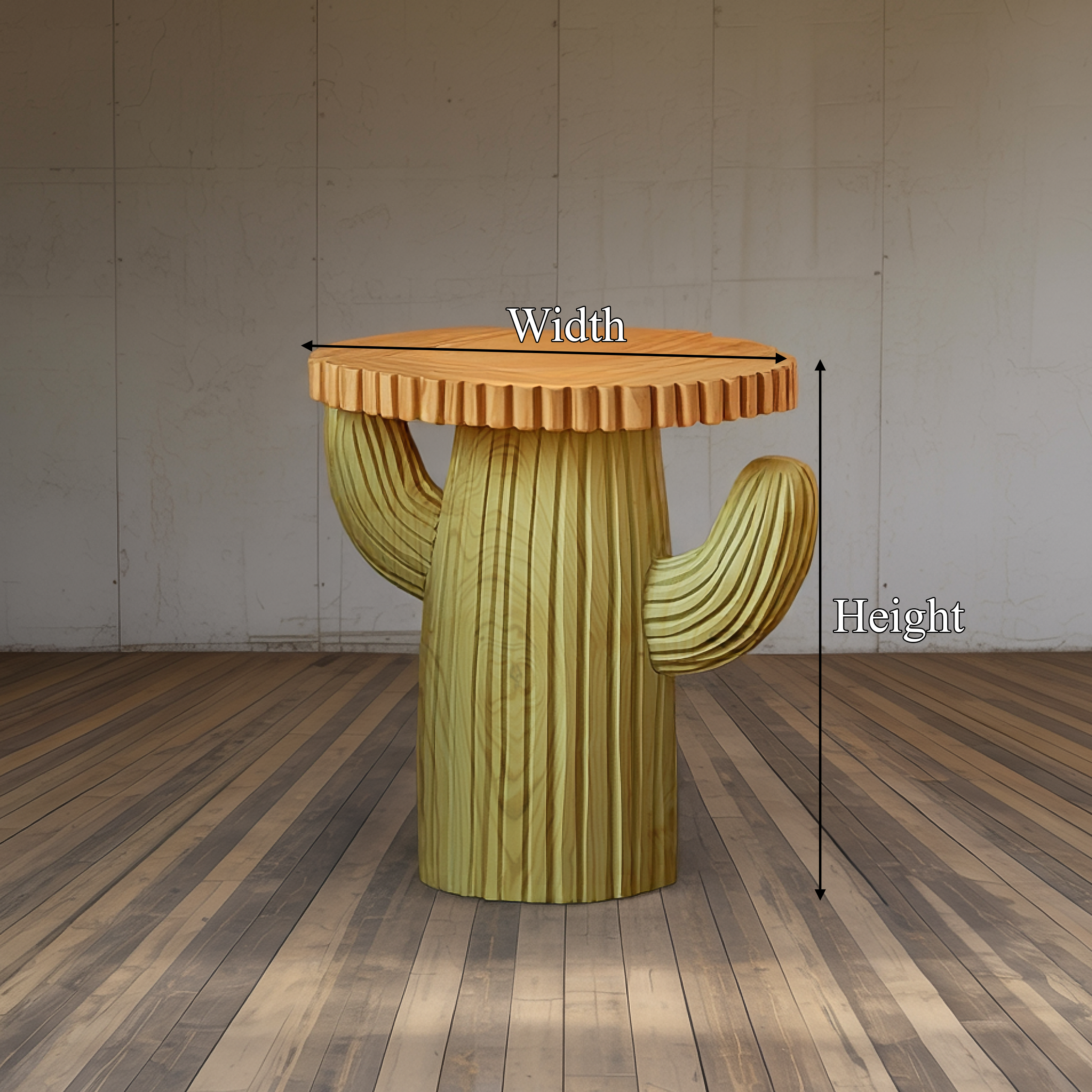 Modern Artistic Cactus Accent Table For Bedroom And Lounge SINLSABT225