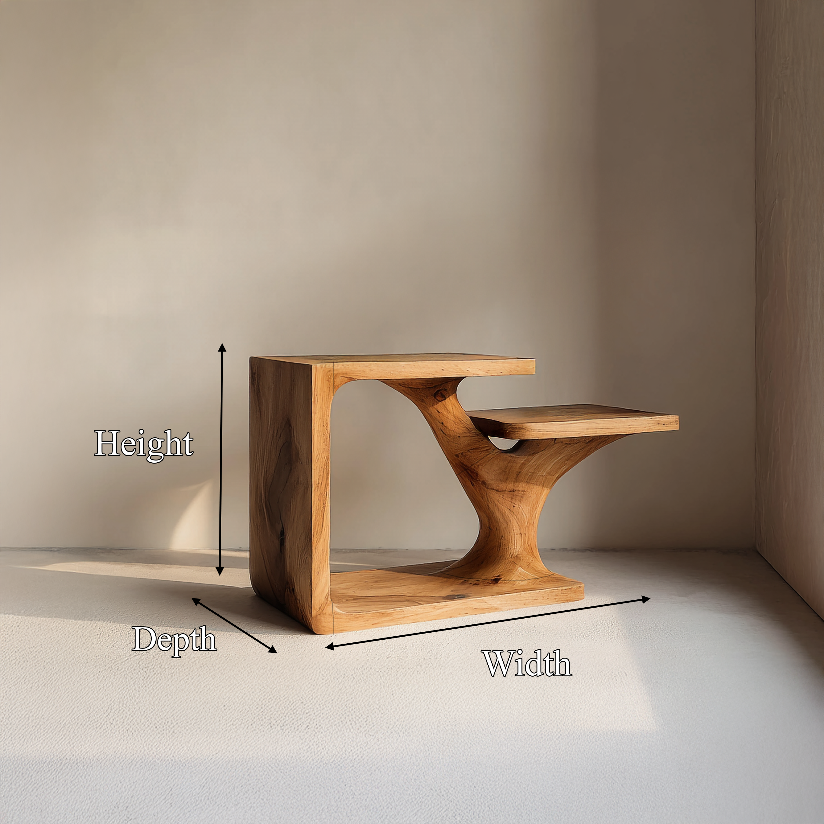 Mid Century Side Table For Living Room Or Bedroom SINLSABT226