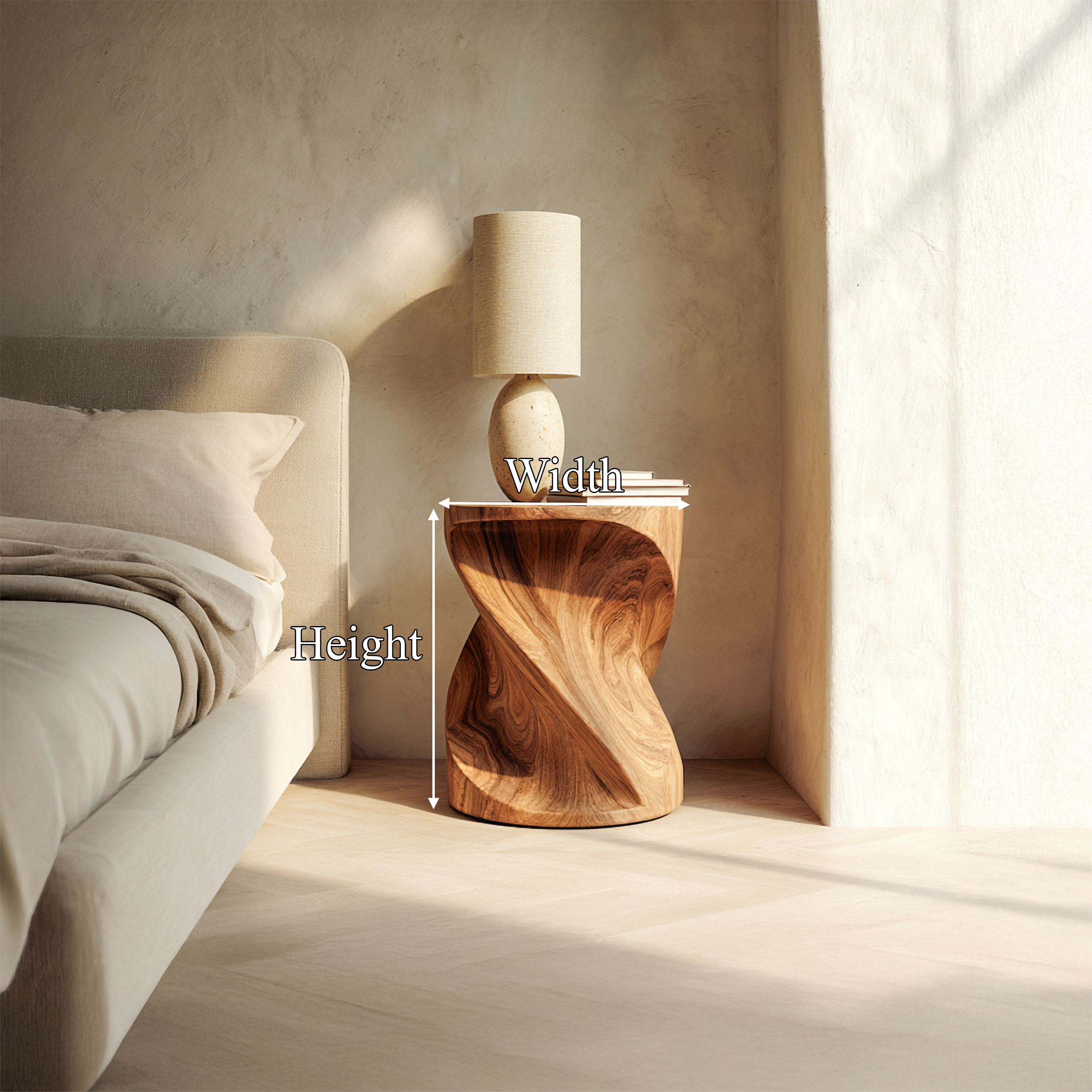 Mid Century Nightstand For Bedroom And Guest Room SINLSABT229