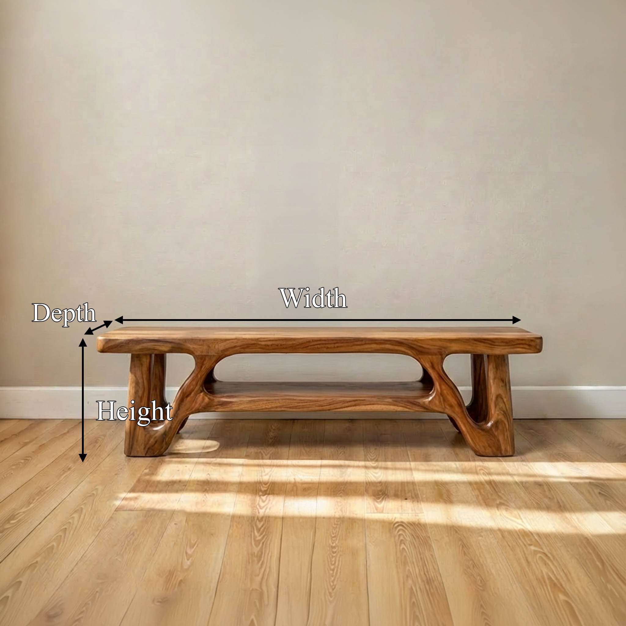 Modern Sculptural Bedroom Bench For Bedroom And Interior Decor SINLSARS085