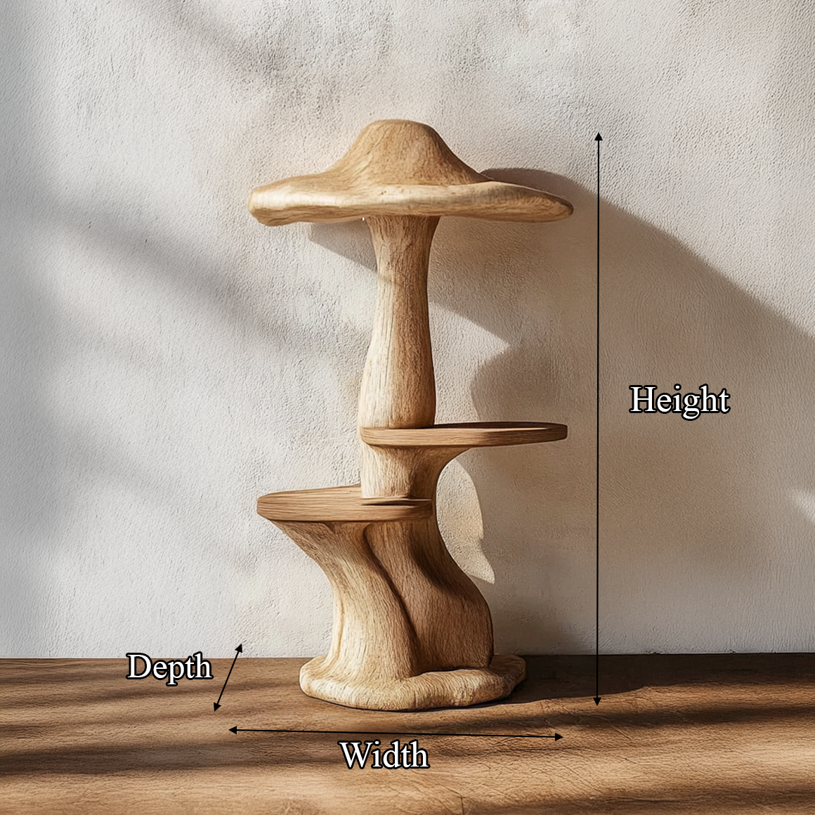 Modern Organic Mushroom Shelf For Living Room or Bedroom SINLSABT209