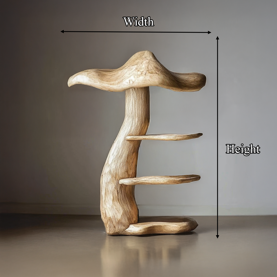 Modern Sculptural Mushroom Shelf For Living Room And Interior Decor SINLSABT202