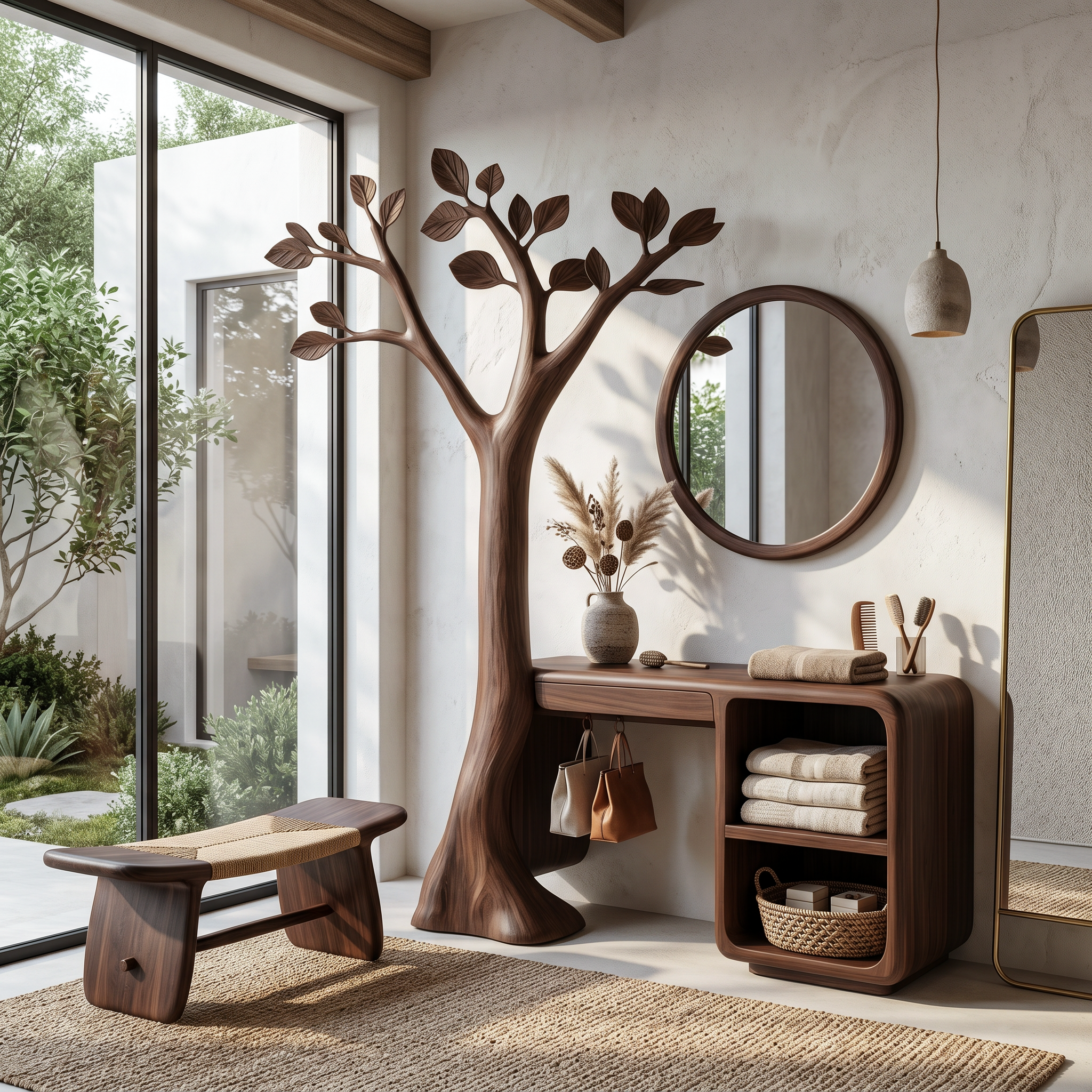 Contemporary Corner Makeup Vanity Bedroom Or Walk In Closet SINLSABDT082
