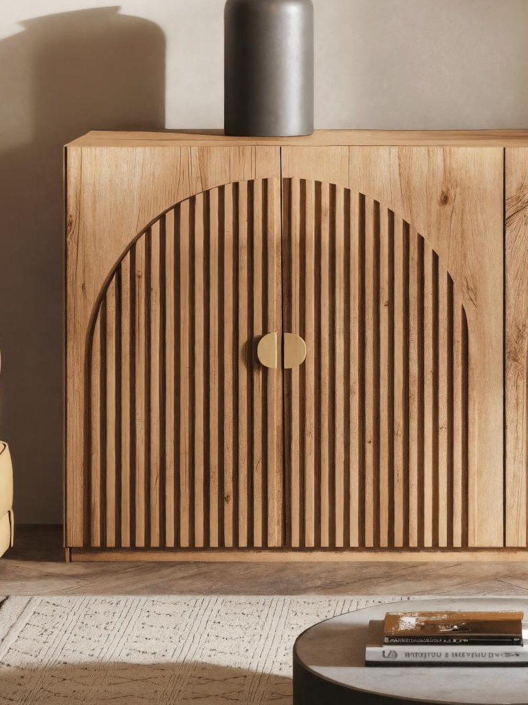 Modern Sideboard With Fluted Arch For Living Room Or Dining Room SITHTTSD004