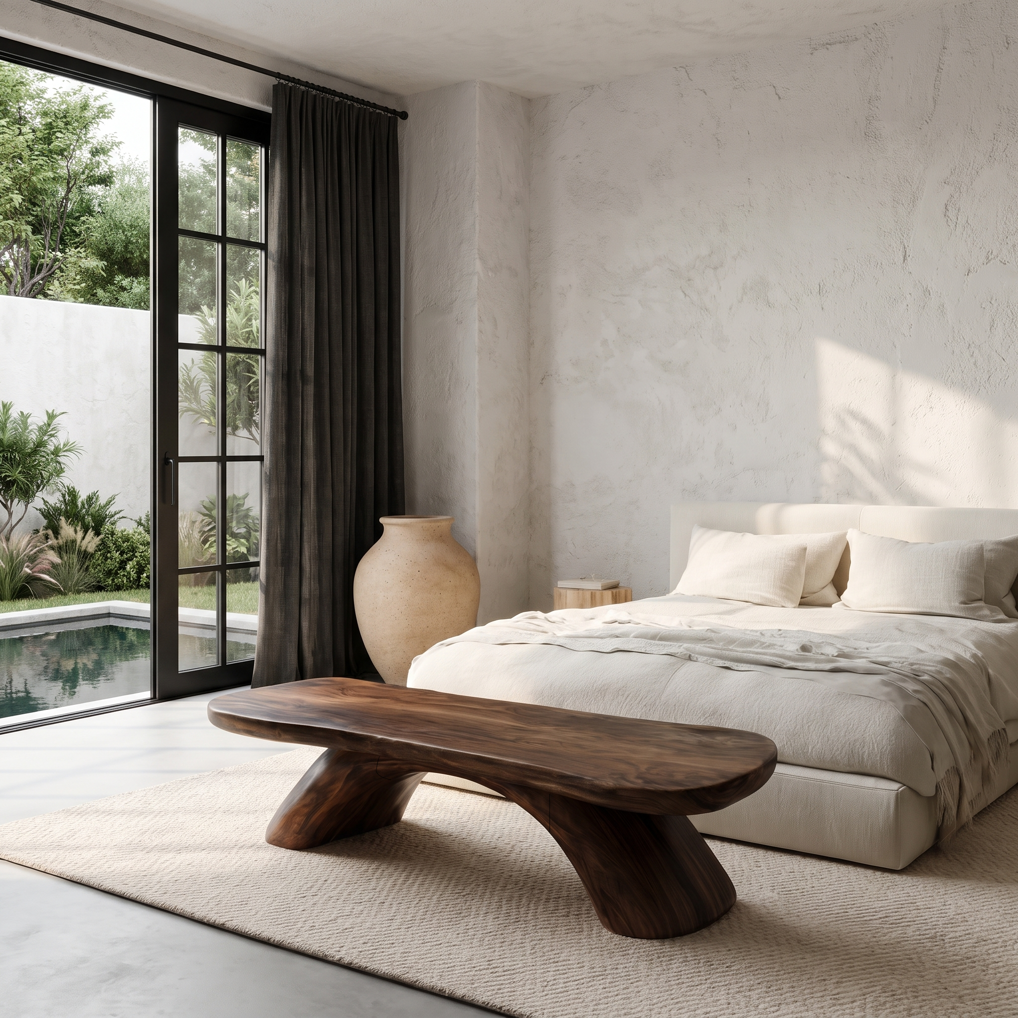 Organic Hallway Bench For Hallway And Foyer SINLHABEN137