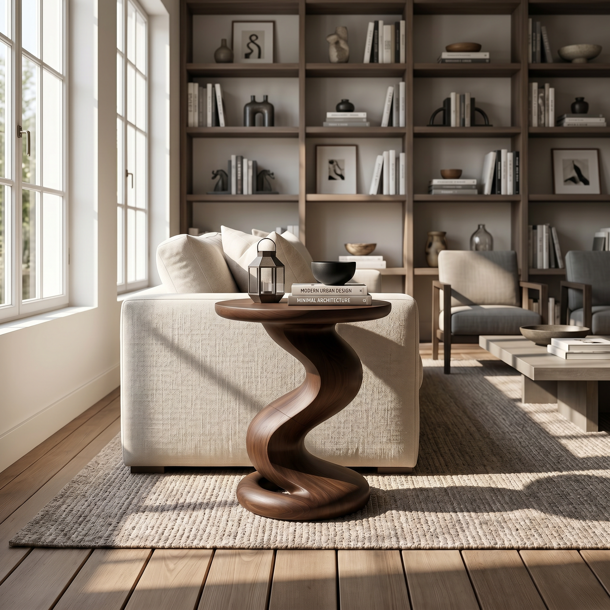 Minimalist Flow Side Table Elegant Living Room SILDTTRSTA034
