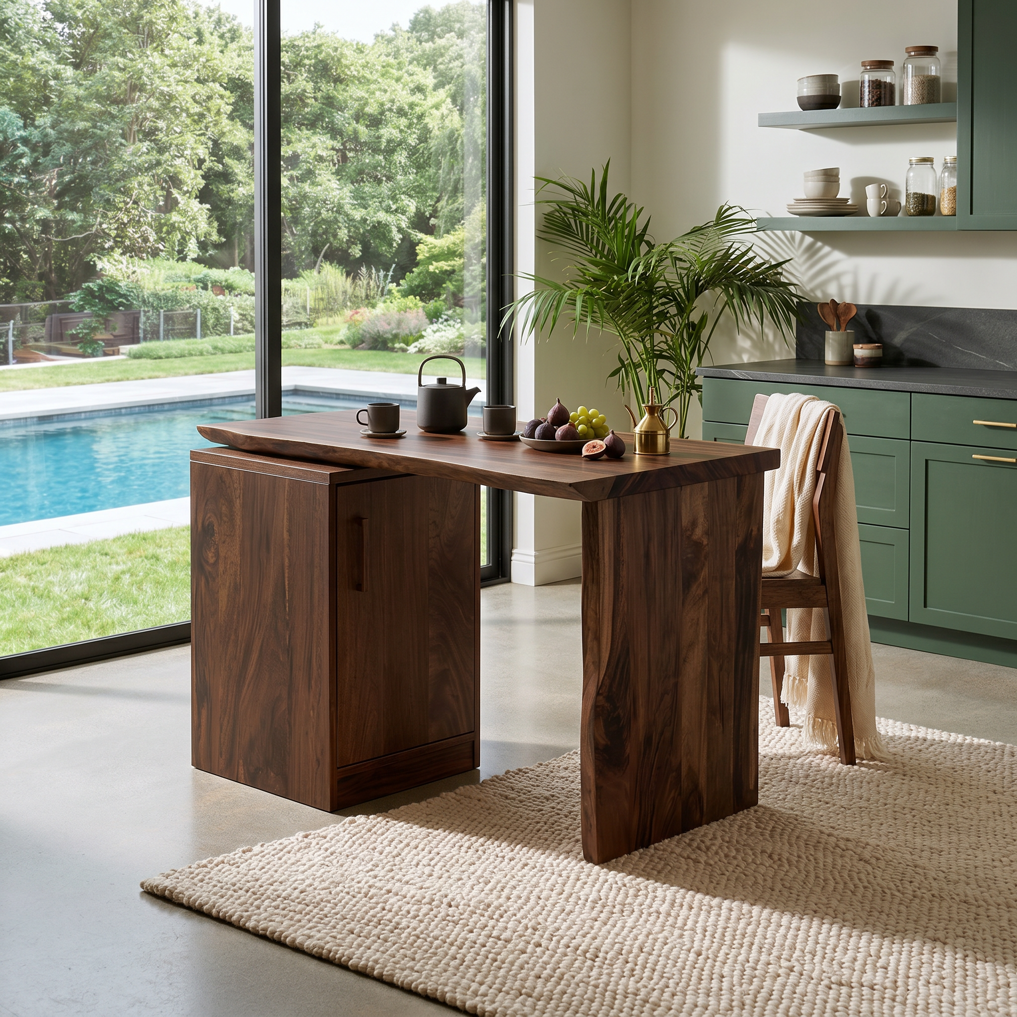 Tropical Dining Table For Indoor Outdoor Space SILDTTRDN053
