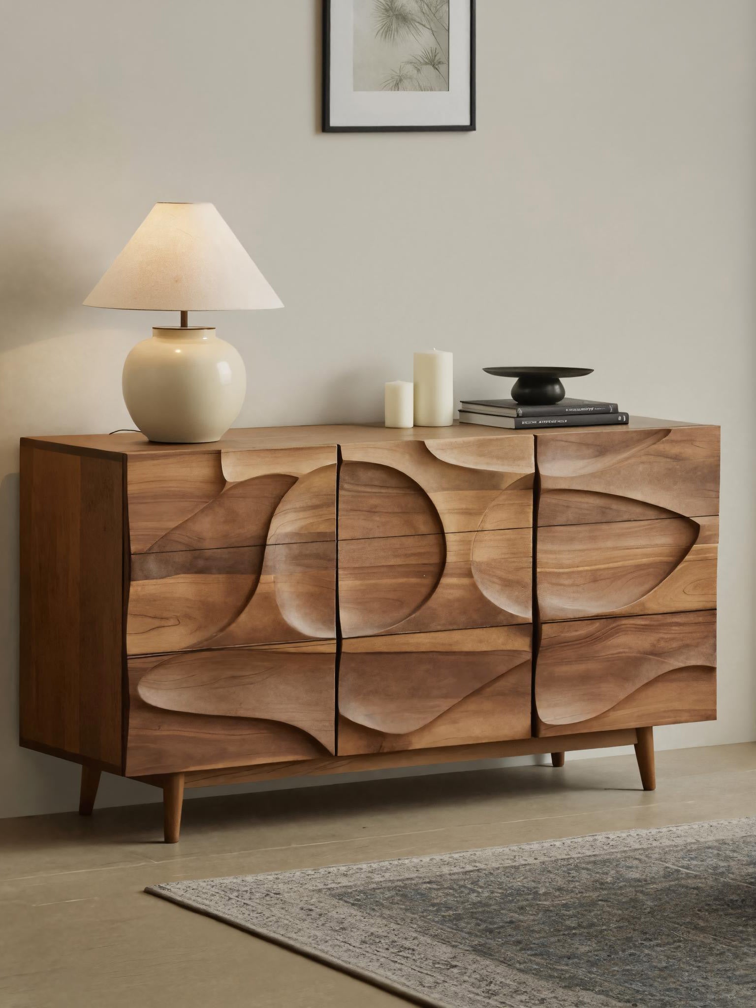 Contemporary Carved Sideboard For Living Room Or Dining Room SITHHNSIB009