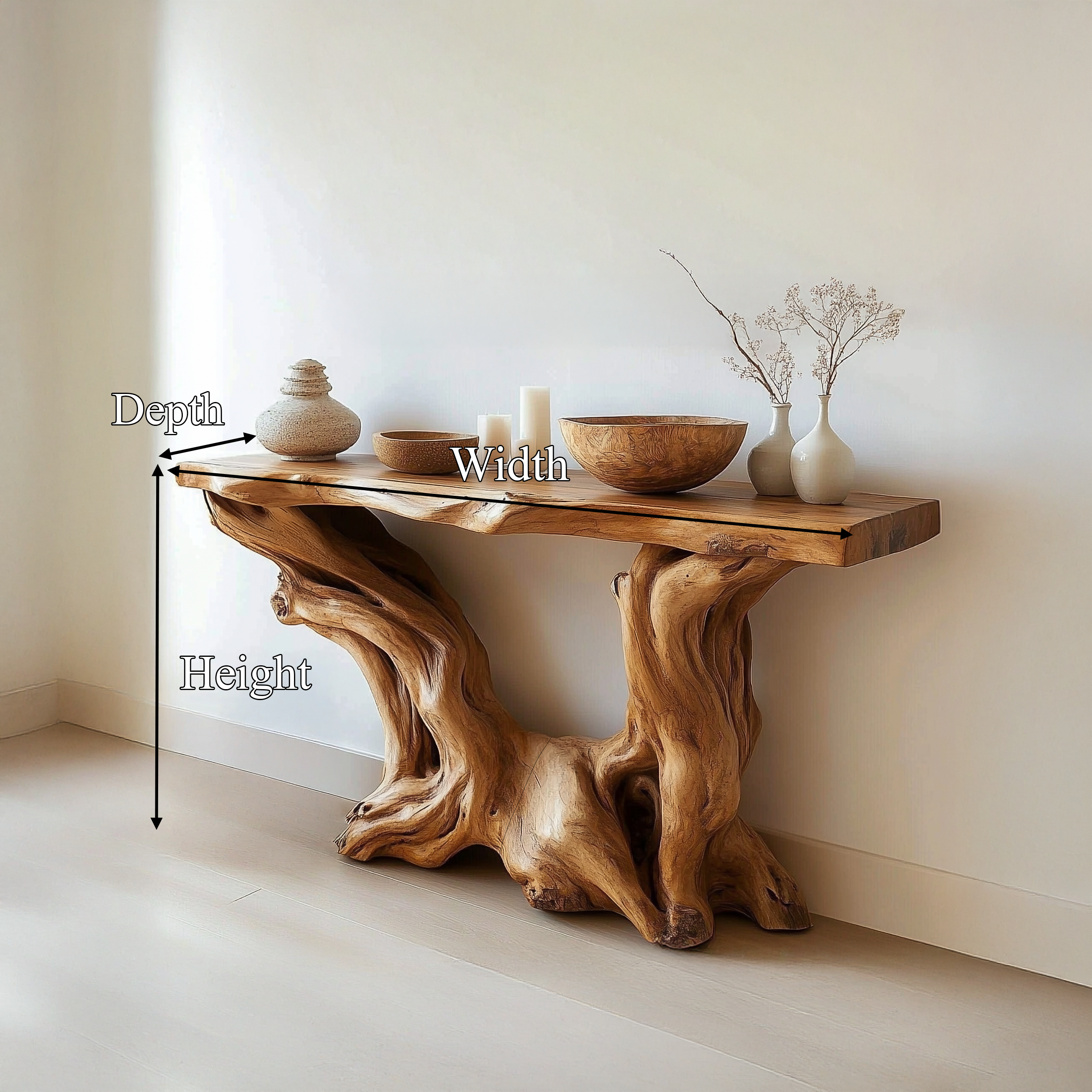 Mid Century Handcrafted Console Table Living Room SINLSACS434