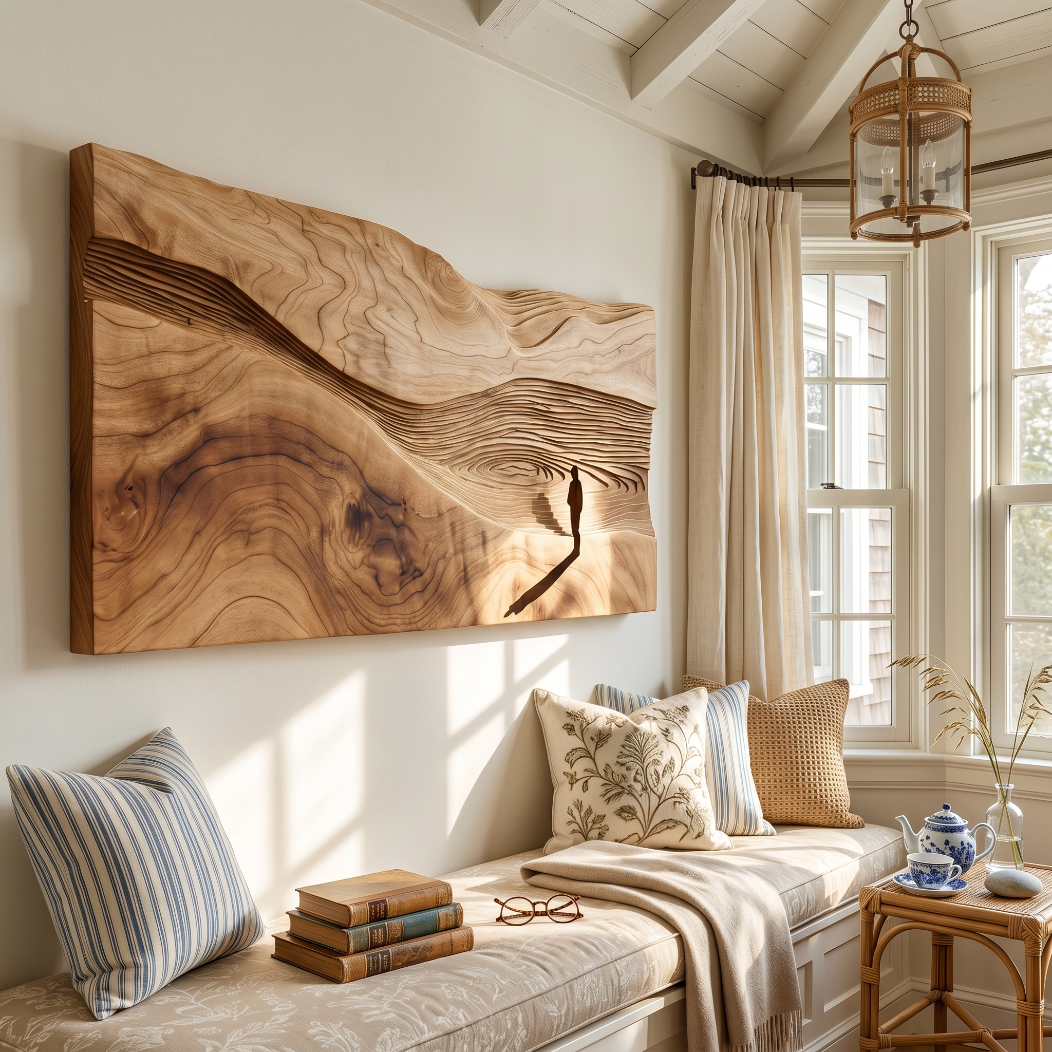 Artisan Fishing Boat Wood Wall Art For Contemporary Organic Interior Design SILDTTRWA096