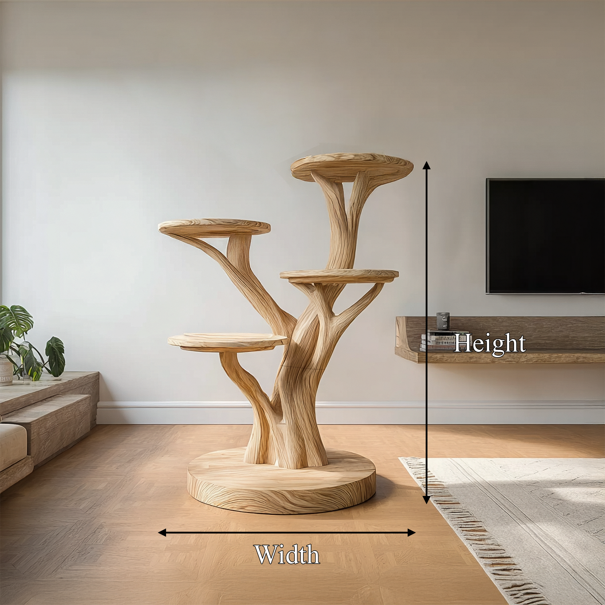 Rustic Cat Standing Tree Living Room Or Pet Space SINLSATT119