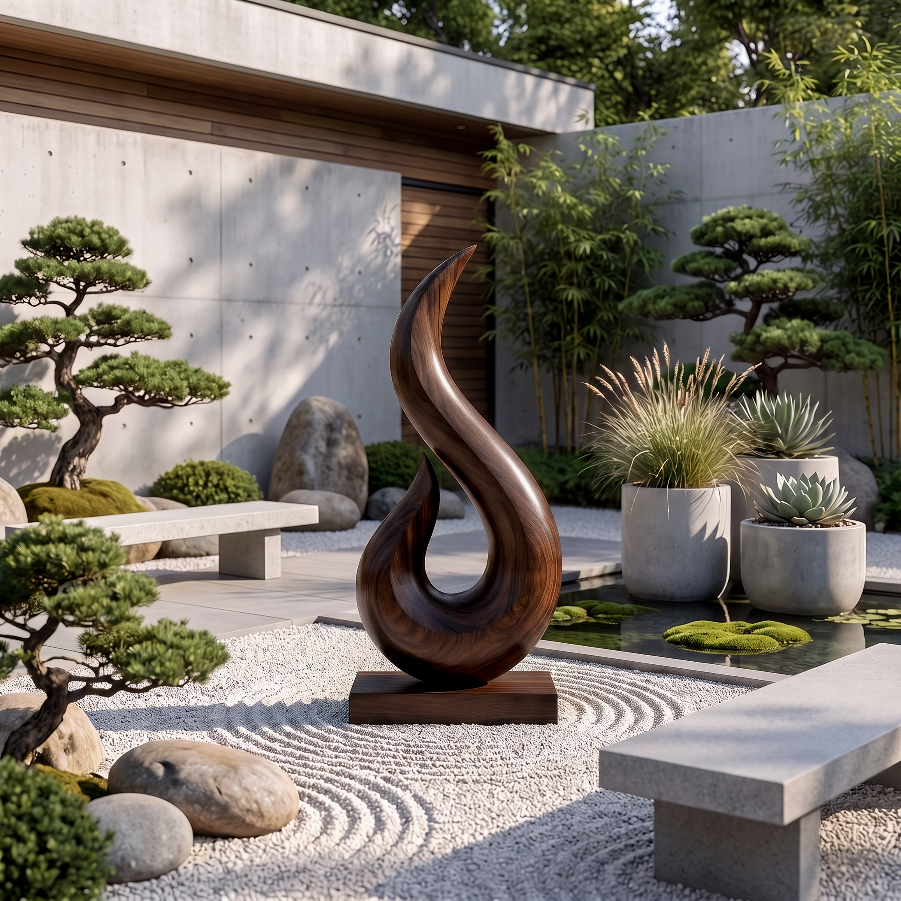 Handcrafted Abstract Sculpture For Outdoor Wall Design SILDTTRAS010