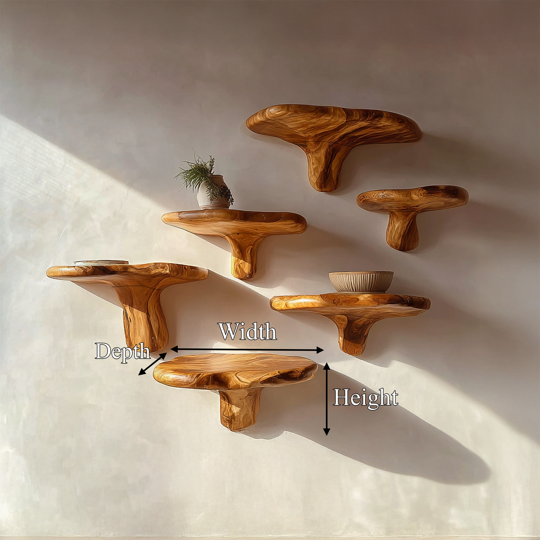Statement Mushroom Shelf Living Room Or Kitchen SINLSAFL467