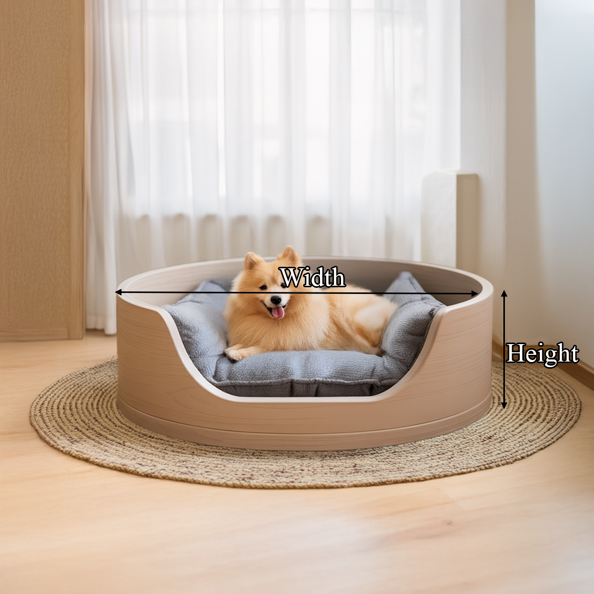 Japandi Minimal Pet Bed For Living Room Or Bedroom SINLSAPB001