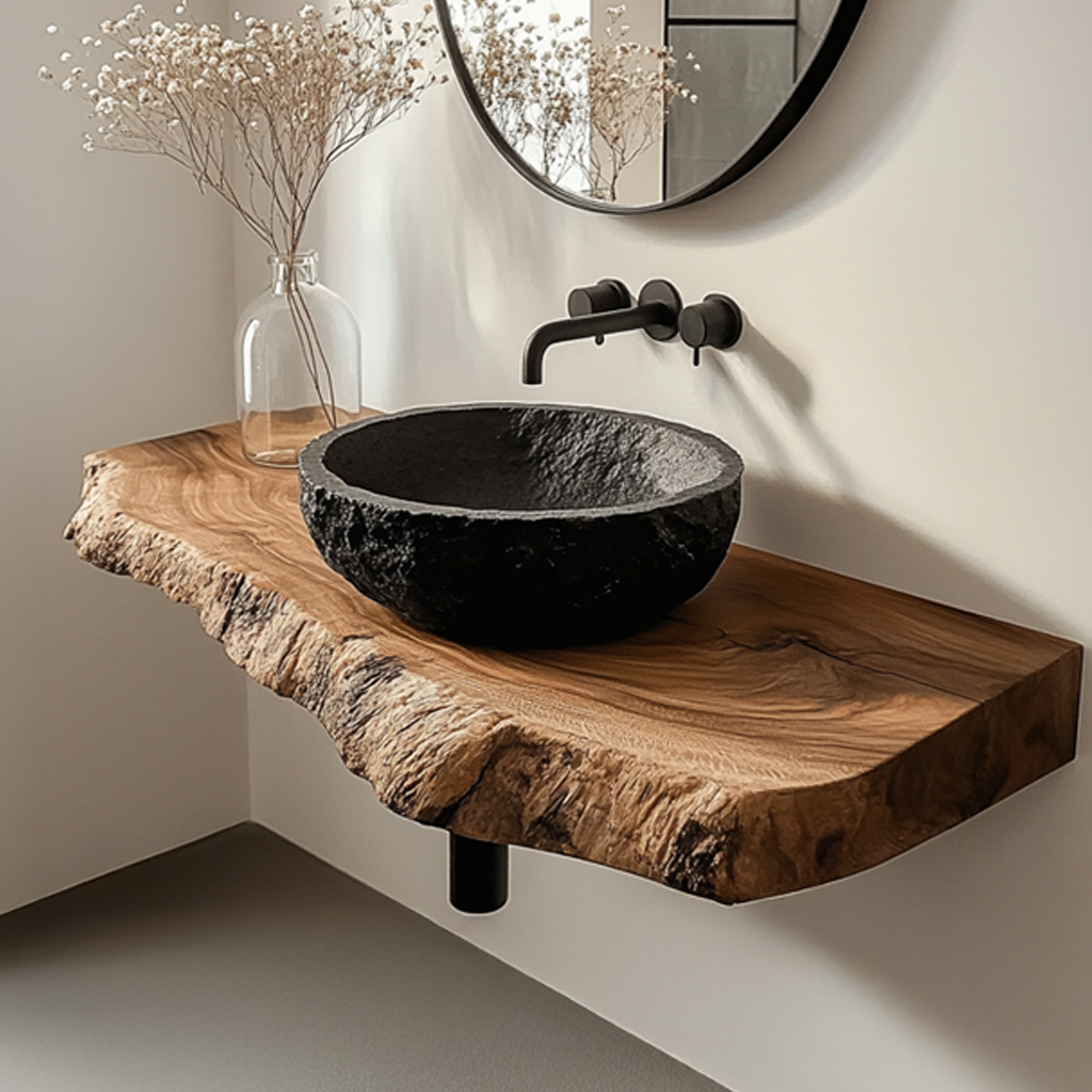 Rustic Floating Shelf Vanity Bathroom SINLSABRV067
