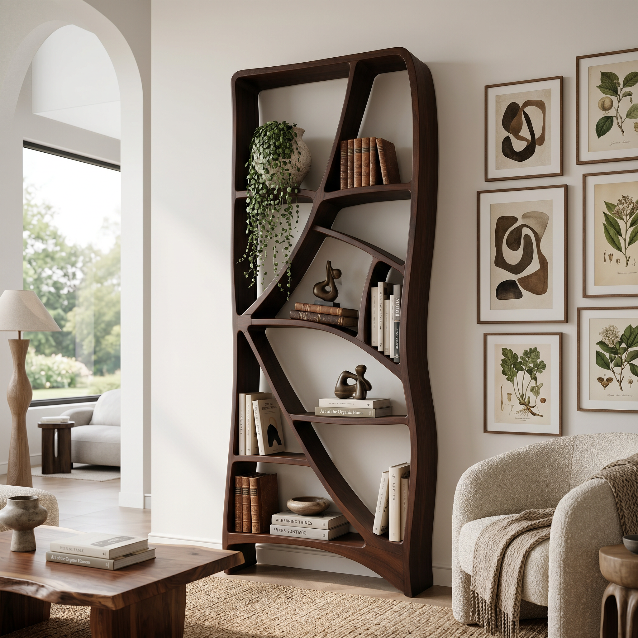 Minimalist Display Bookshelf For Cozy Lounge Corner SILDTTNBS048
