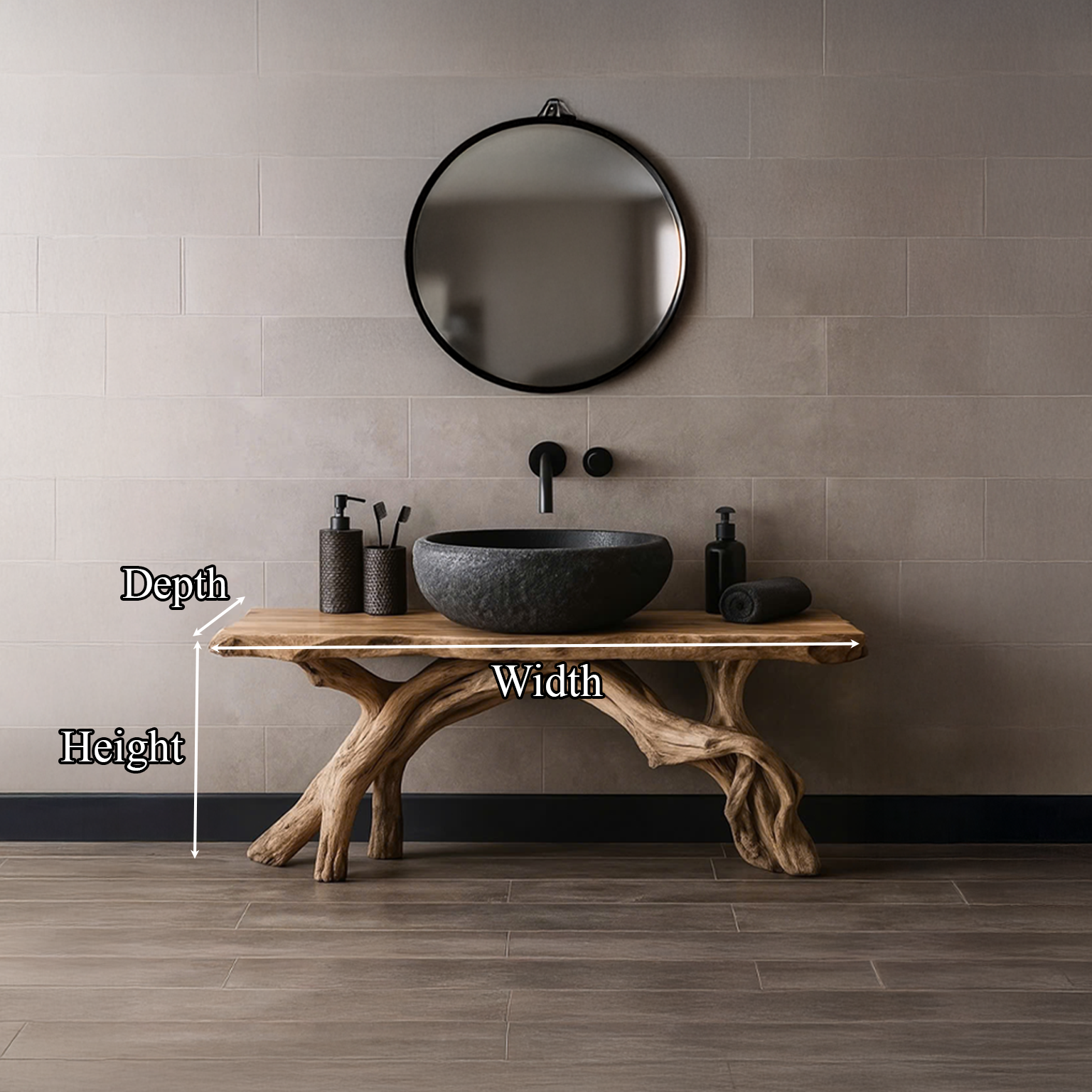Rustic Handmade Sink Stand Washroom SINLSABRV079