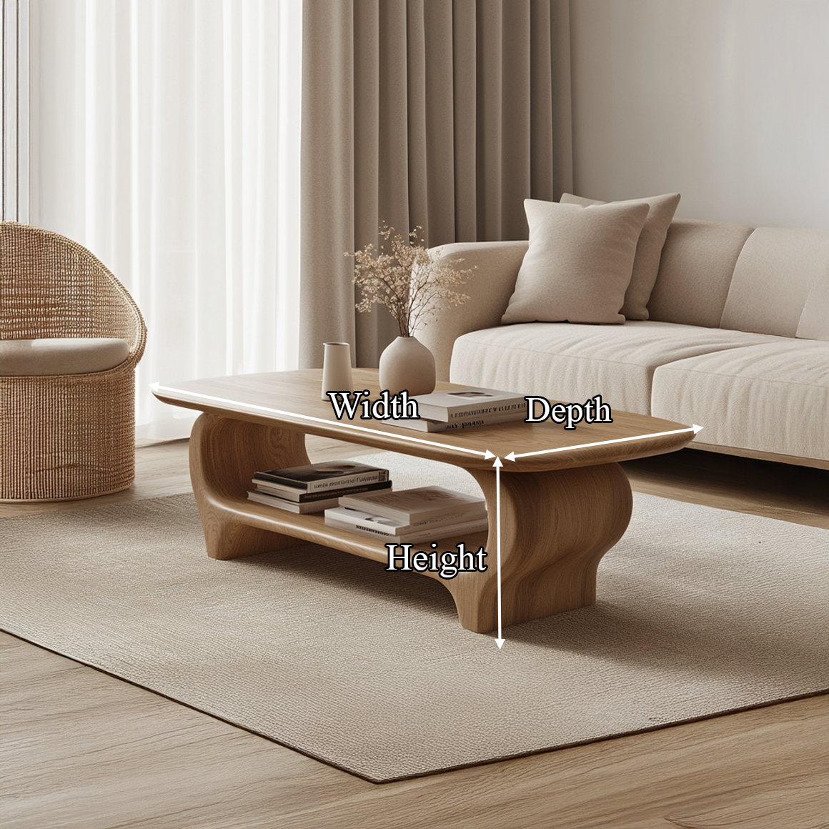 Scandinavian Modern Coffee Table Living Room Or Sitting Room SINLSACF223