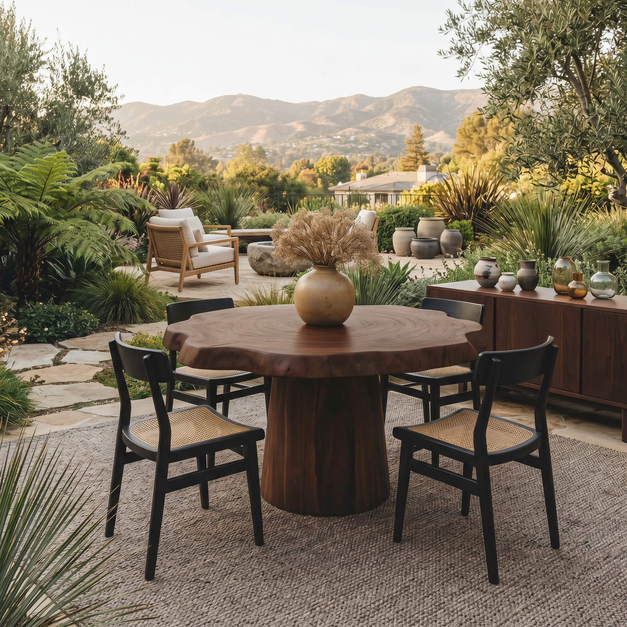 Round Pedestal Dining Table For Modern Kitchen Or Dining Room SITHTTDN002