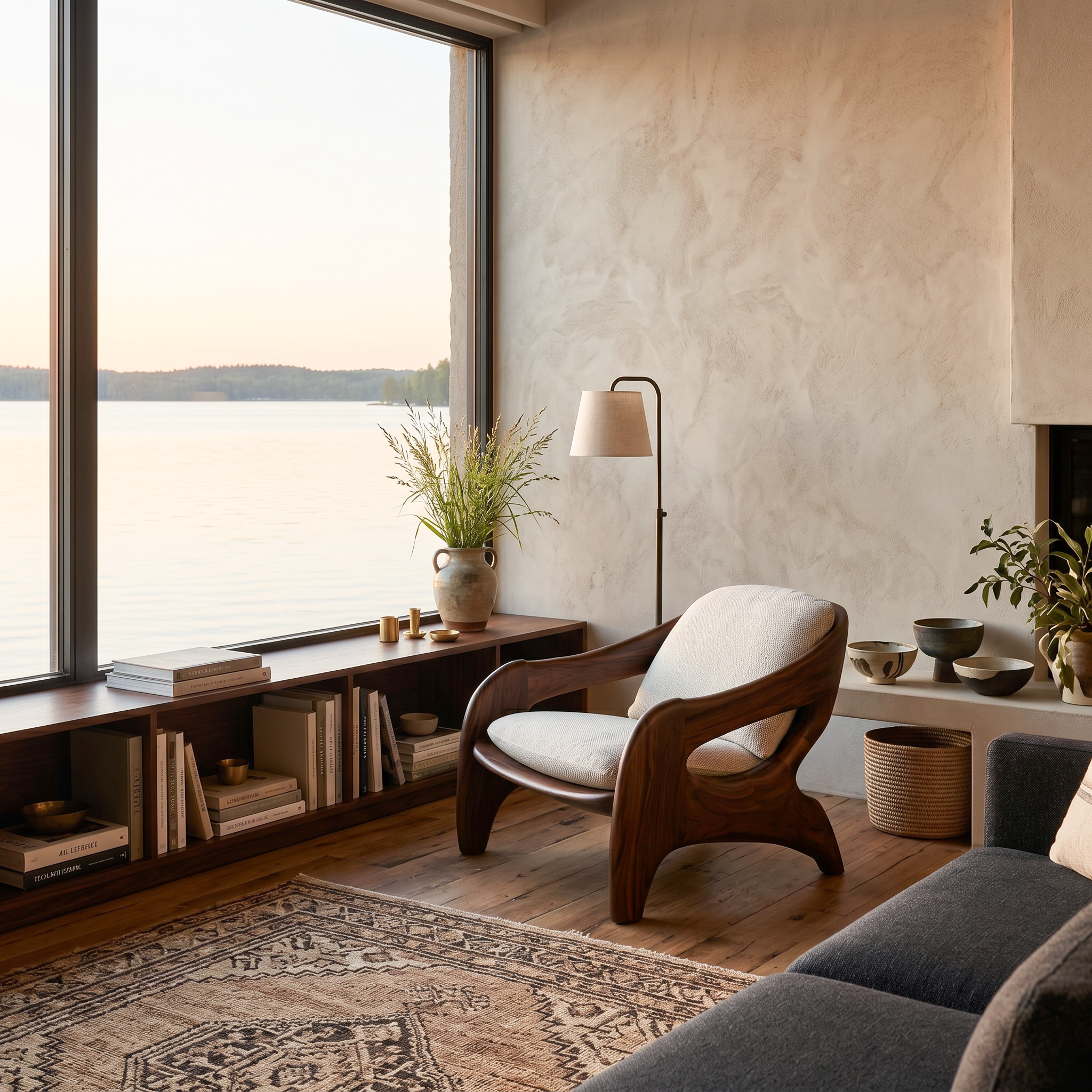 Modern Sculptural Accent Chair For Reading Corner SITHTTACC003