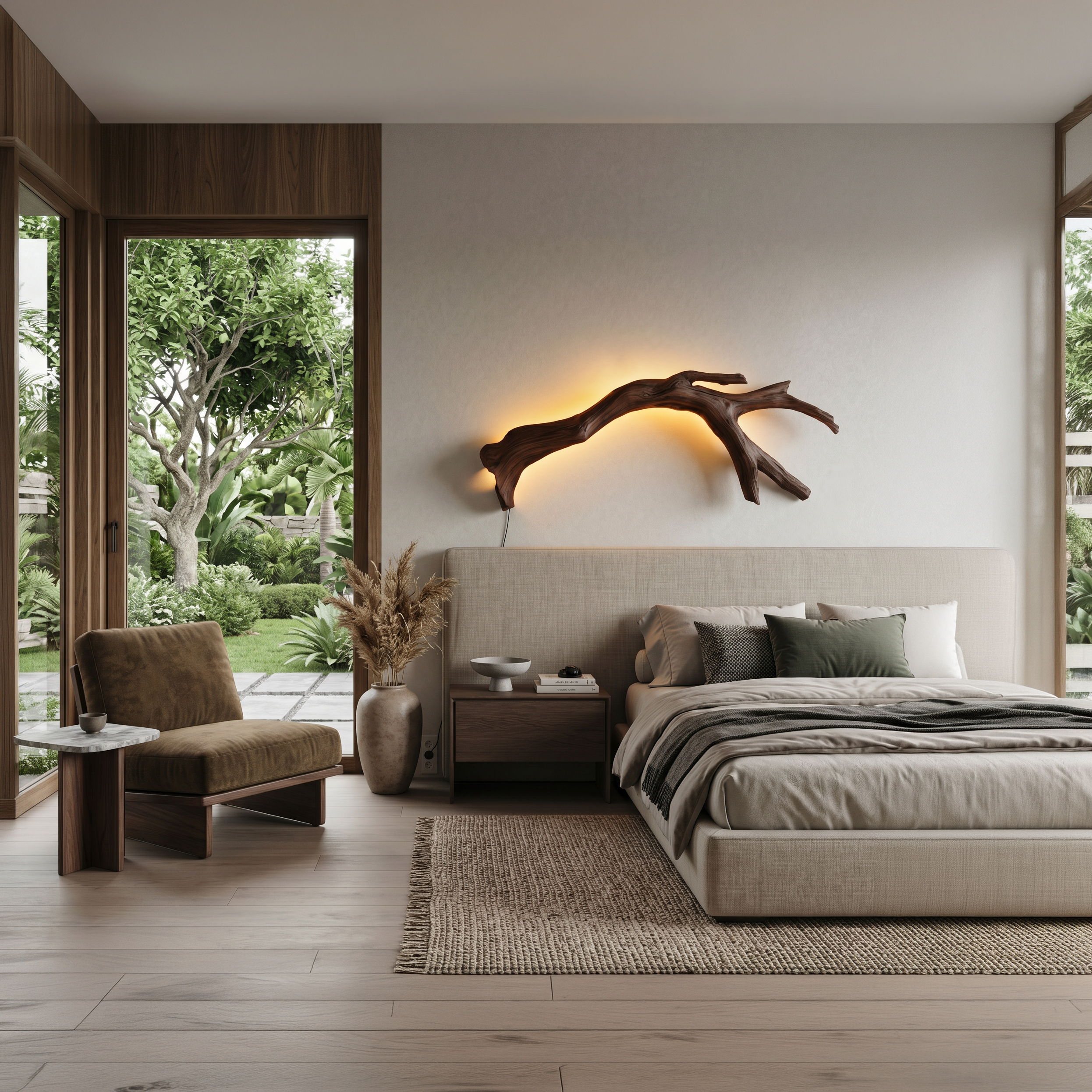 Modern Organic Branch LED Wall Lamp For Bedroom SITHTTLAM027