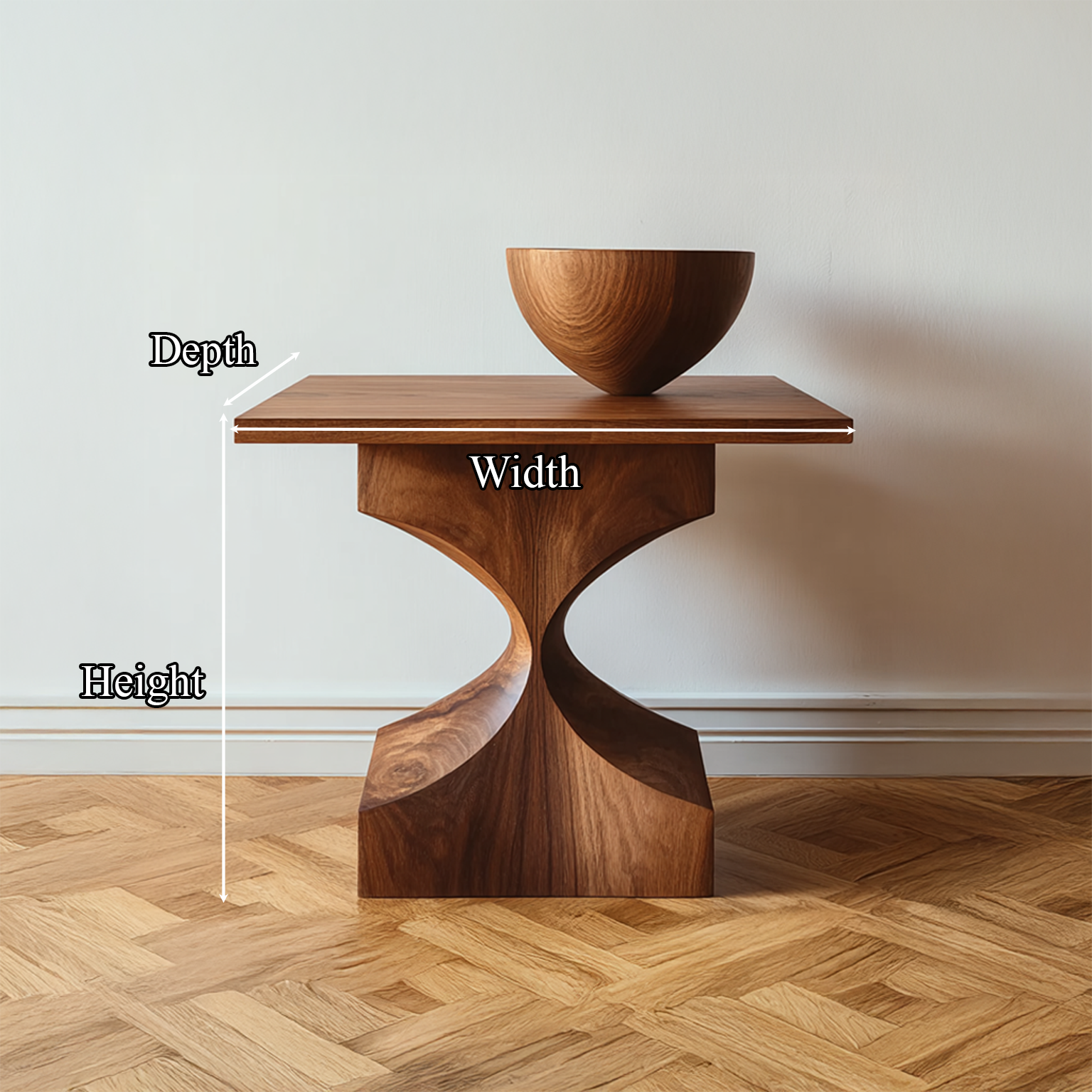 Mid Century End Table Living Room SINLSABT030