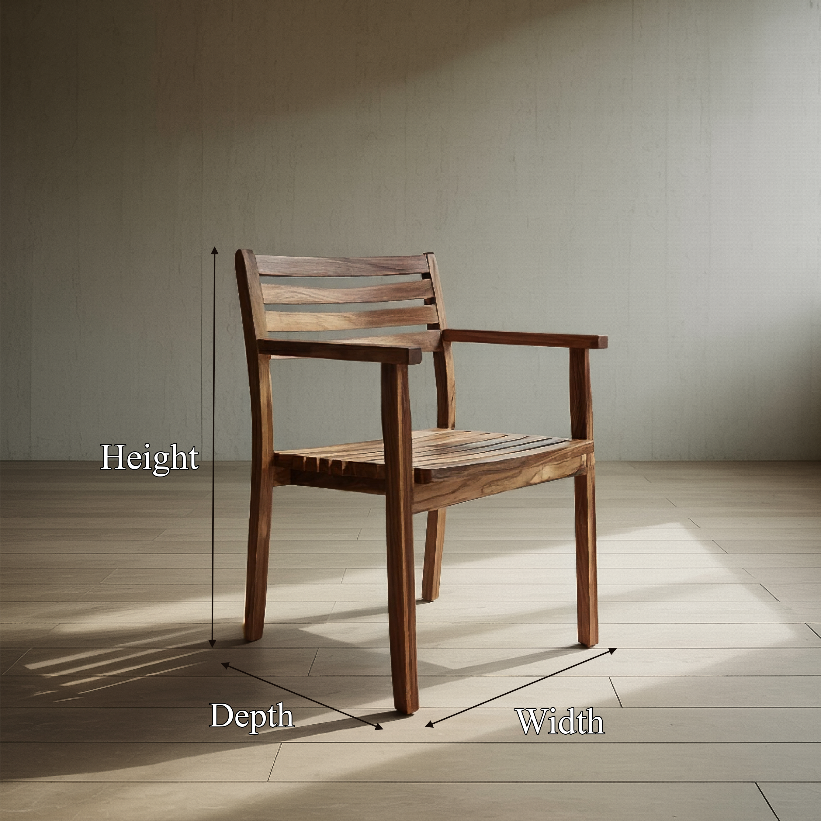 Scandinavian Wooden Dining Chair Dining Room SINLSAWC038