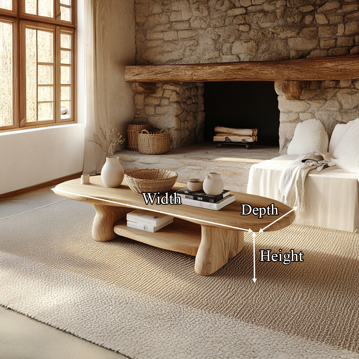 Rustic Minimal Coffee Table Living Room Or Lounge Room SINLSACF227