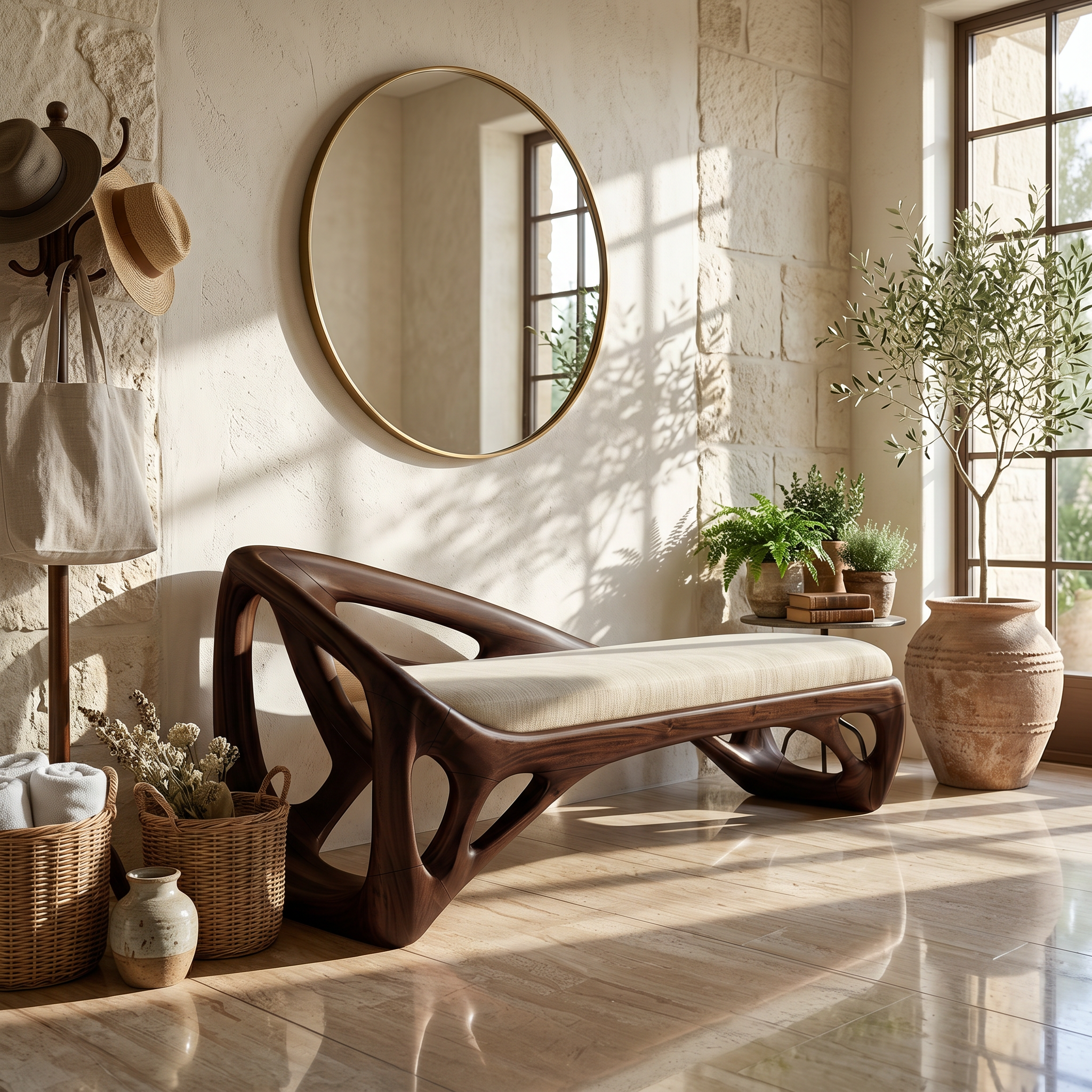 Live Edge Dining Bench Rustic Farmhouse SILDTTRBEN076