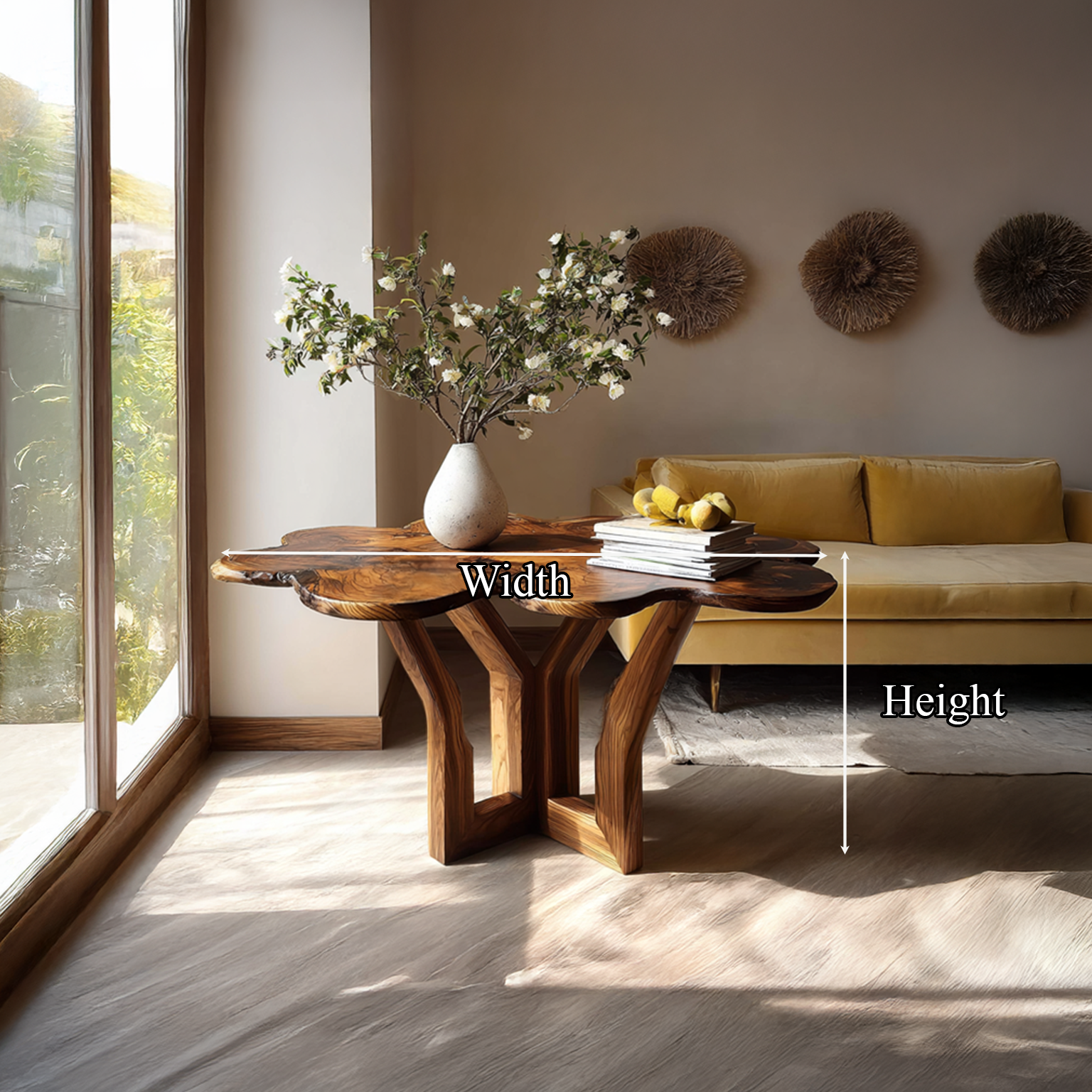 Rustic Modern Coffee Table Living Room SINLSACF038