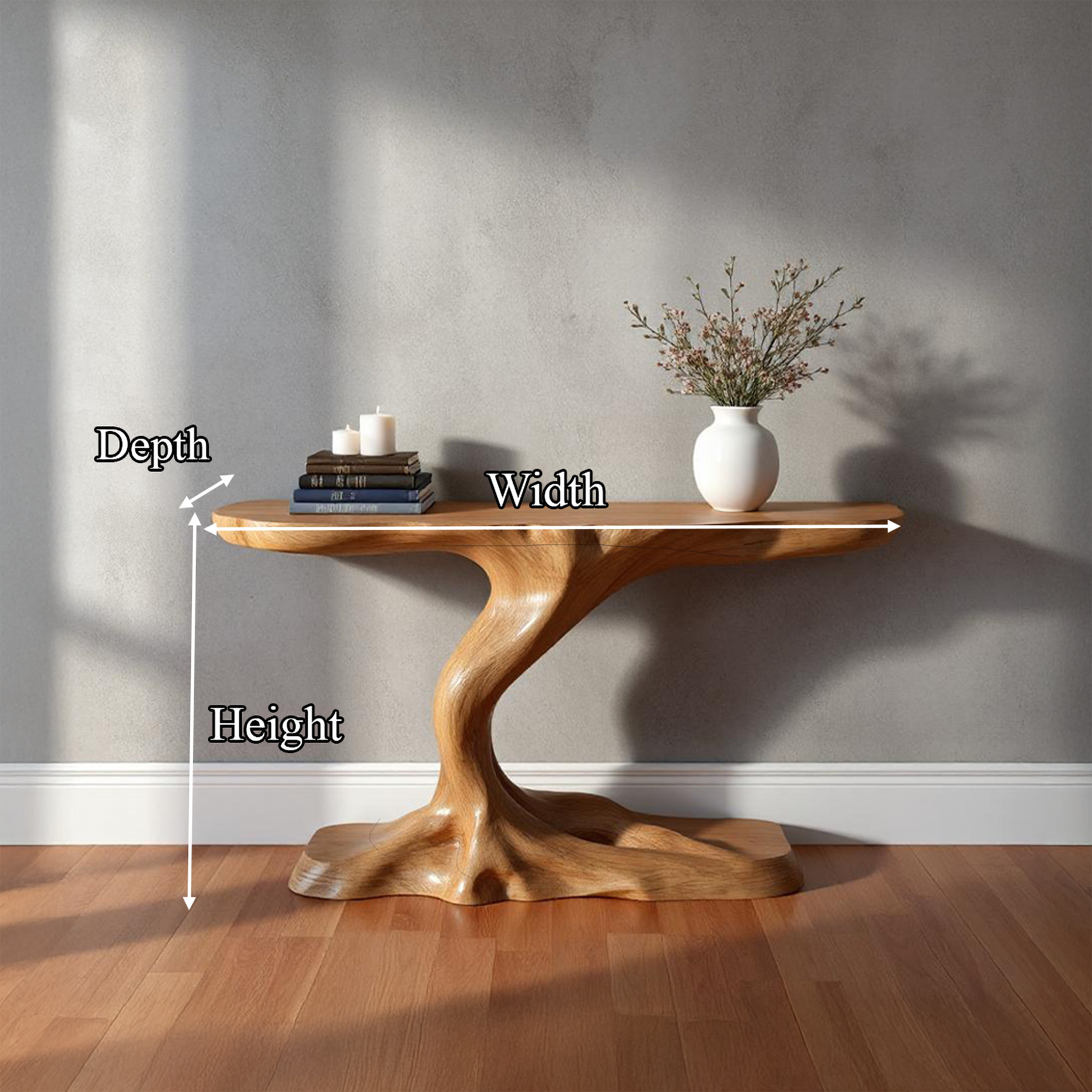 Rustic Branch Console Table Living Room And Entryway SINLSACS274