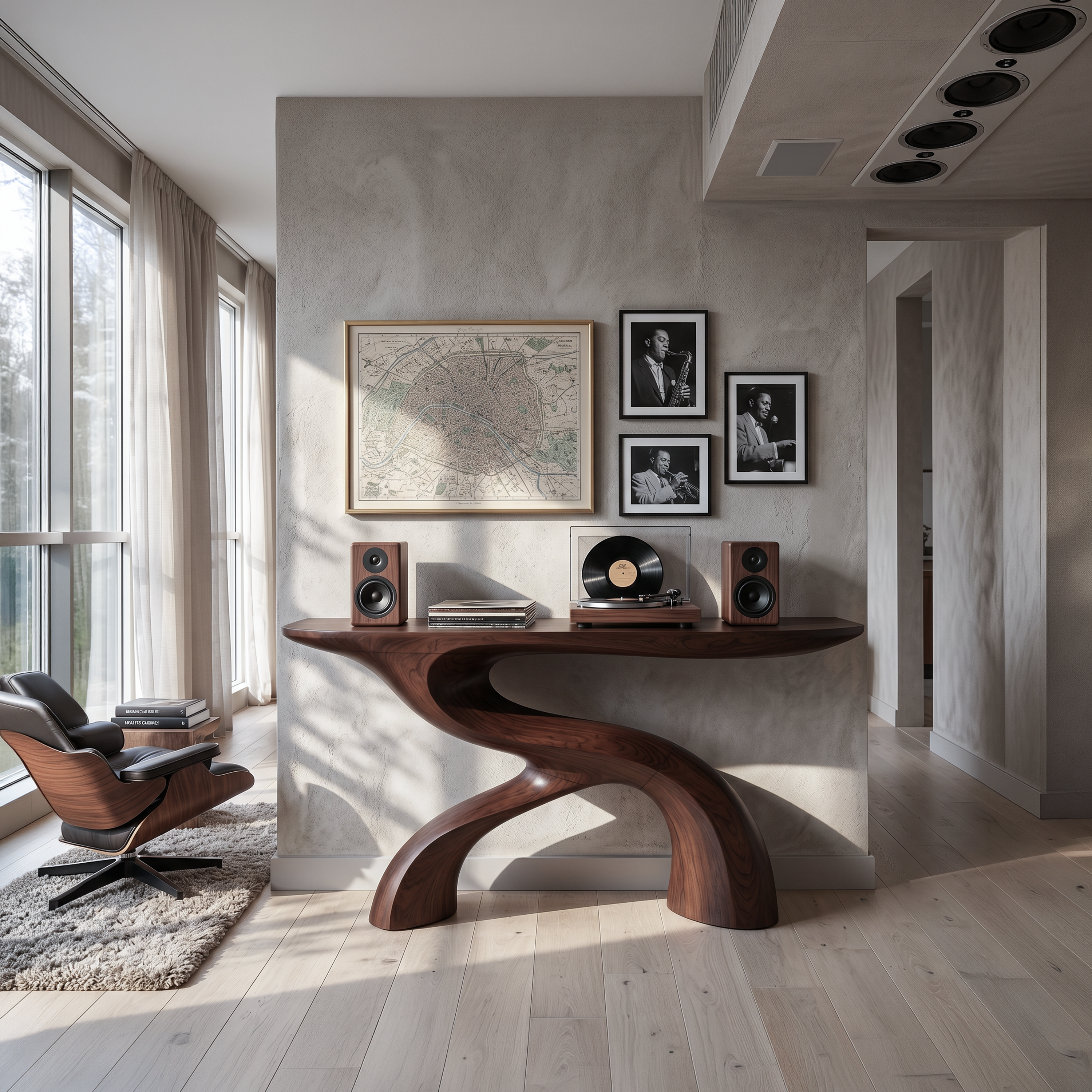 Scandinavian Crescent Hall Table For Entry Hall Interior SILDTTNCS110