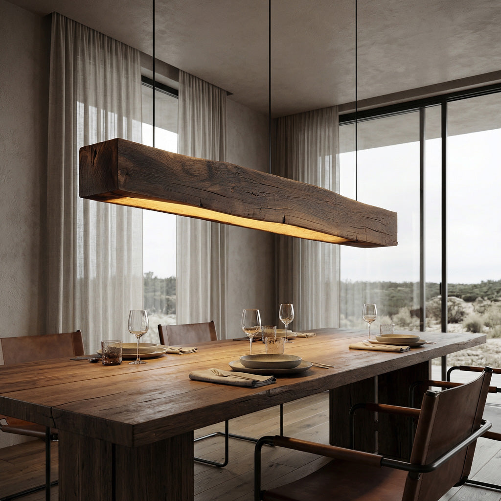 Modern Wooden Beam Pendant Light For Modern Dining Room RTTHHNLAM039