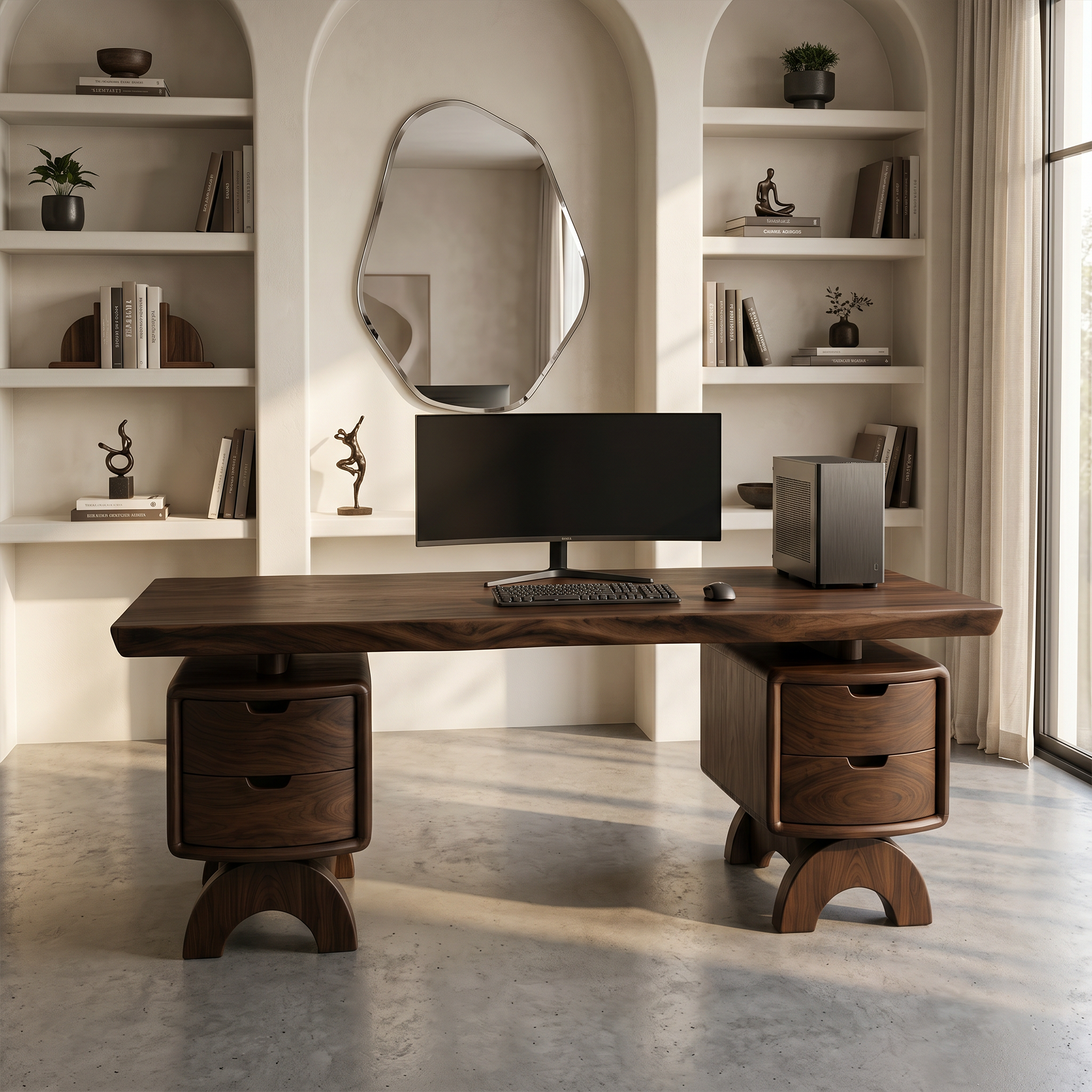 Contemporary Executive Desk Bedroom Office SILDTTRDE034
