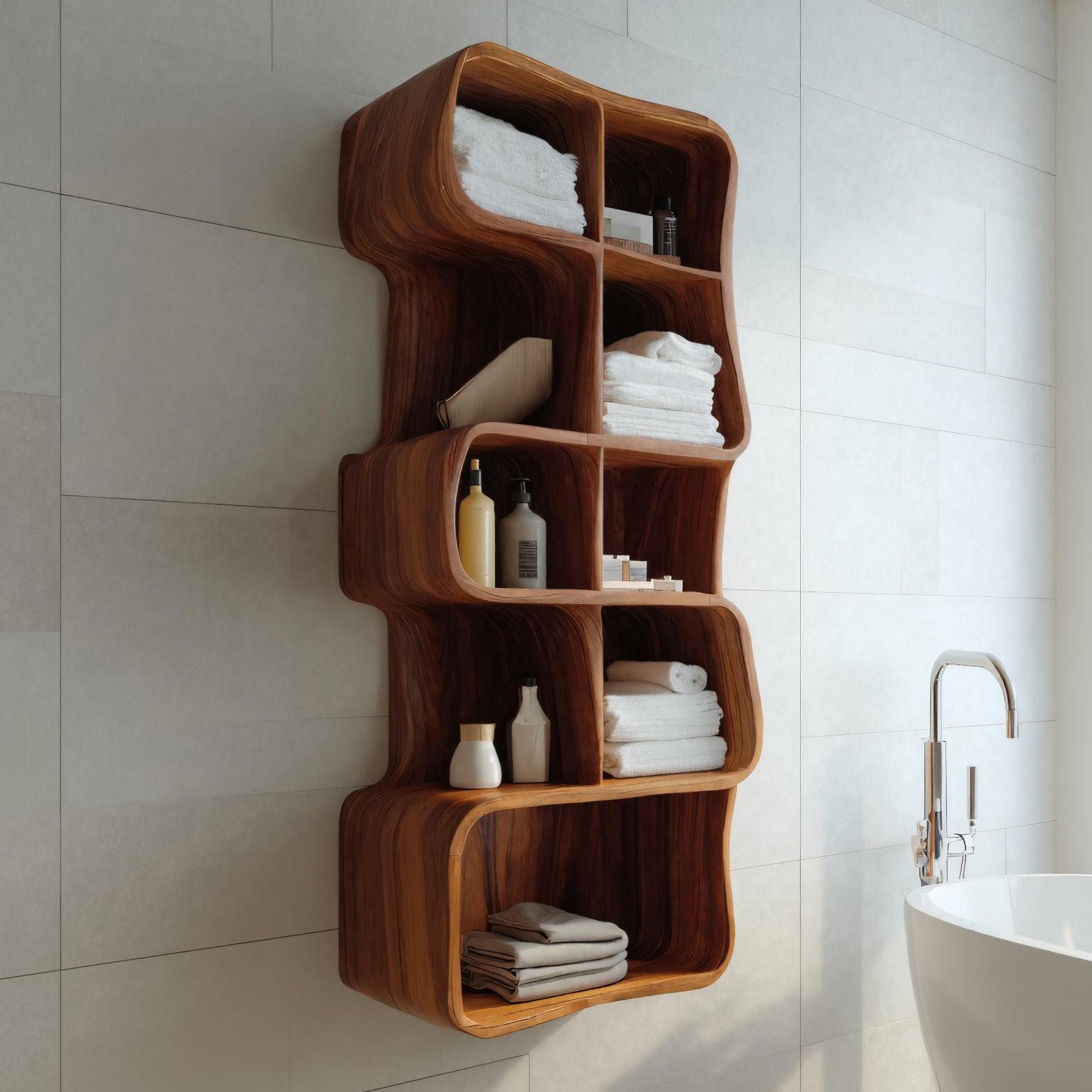 Minimal Wall Bathroom Shelf For Bathroom Interior RTTHHNBAS008