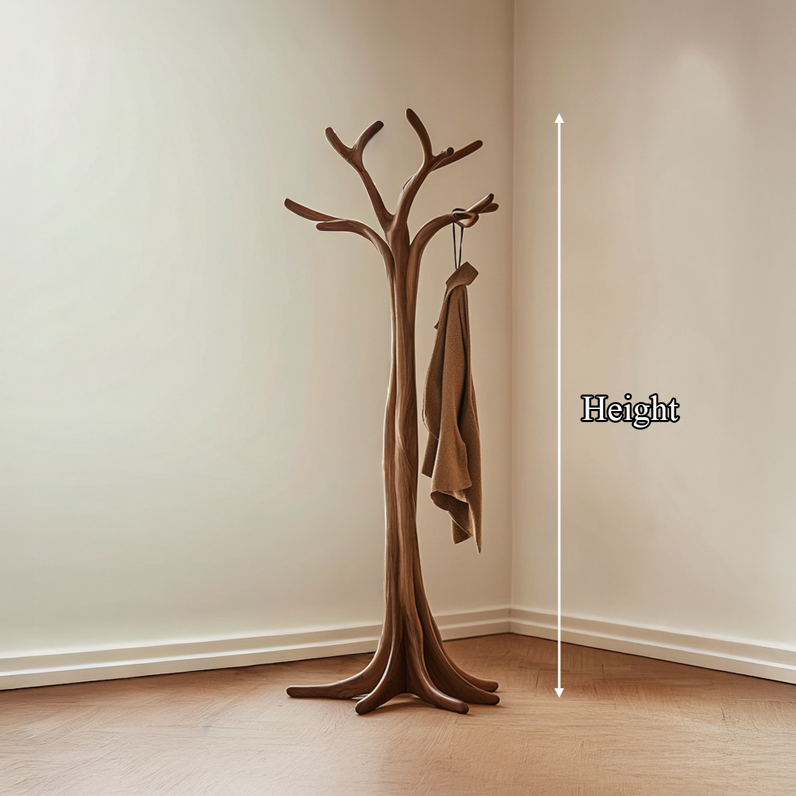 Rustic Tree Coat Rack Christmas Holiday Entryway Decor SINLSATCR076