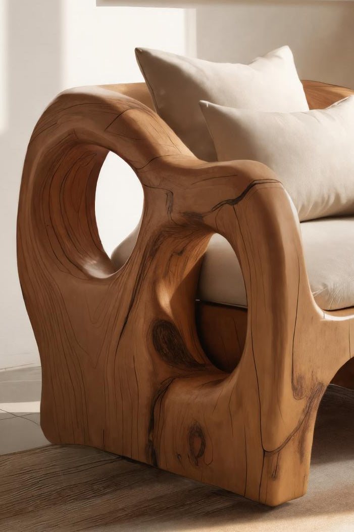 Artistic Sculpted Armchair For Living Room Or Lounge SITHHNCHR036
