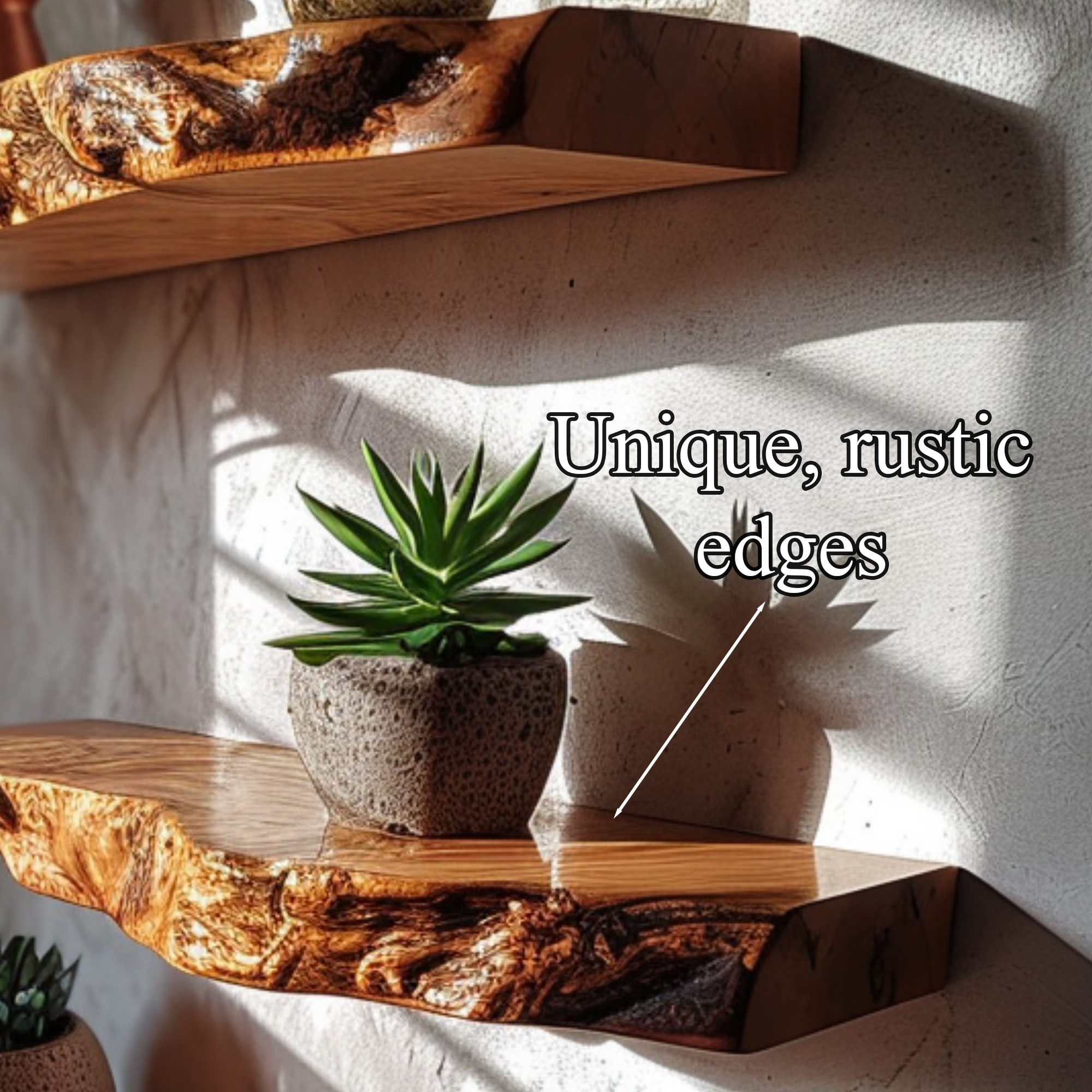 Floating Shelves Live Edge Shelf Decor SINLFL022