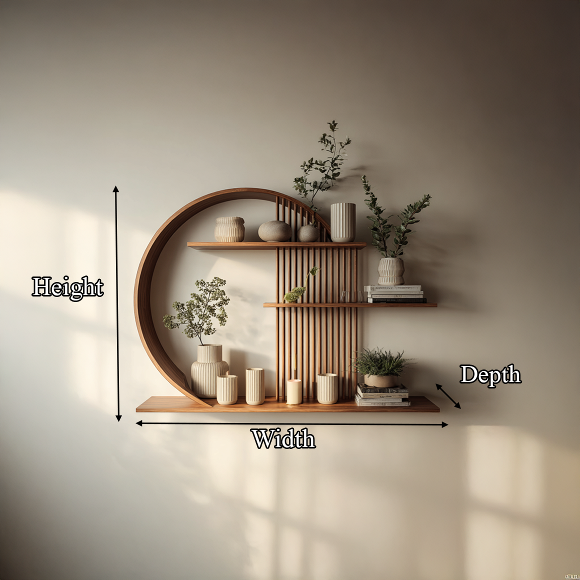 Modern Zen Wall Decor Shelf Living Room And Harmony Room SINLSAFL238