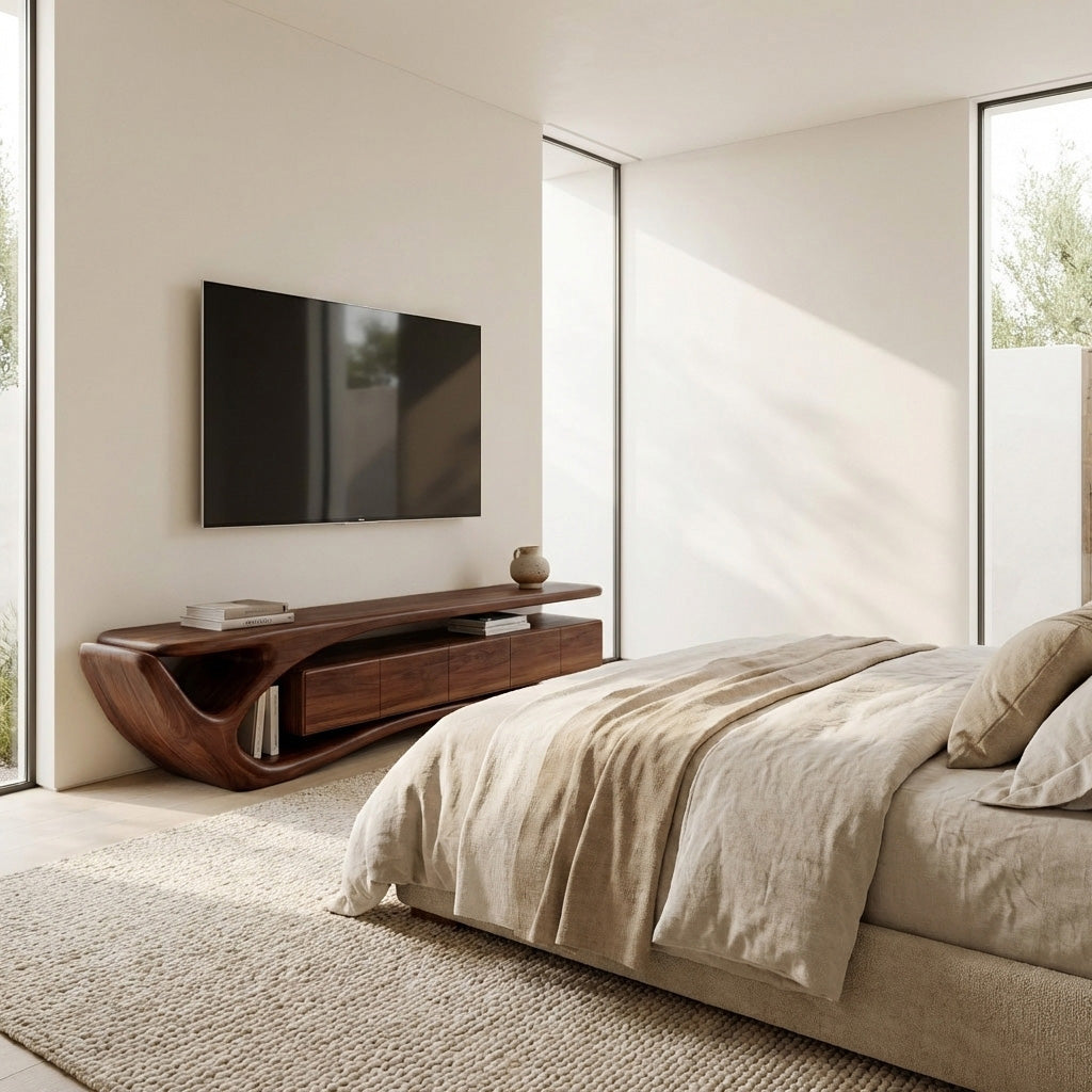 Contemporary Wooden TV Cabinet For Living Room Area RTTHHNTVC093
