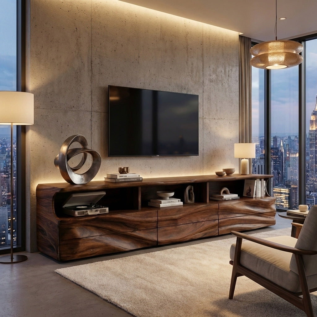 Modern Wooden TV Cabinet For Apartment Interior RTTHHNTVC102