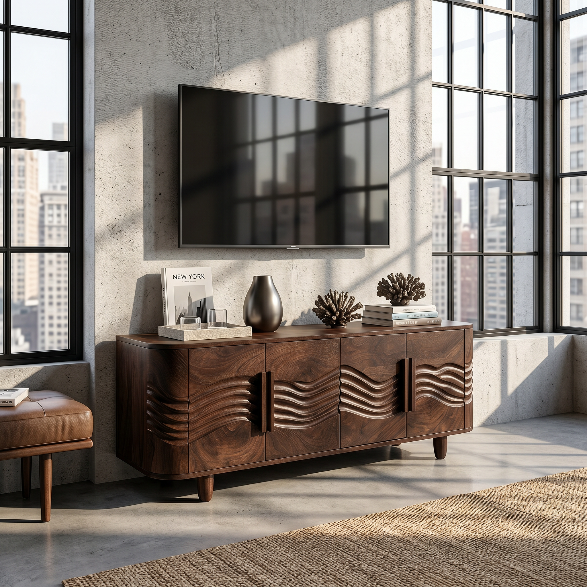 Minimalist Floating TV Cabinet For Elegant Apartment SILDTTRTVC072