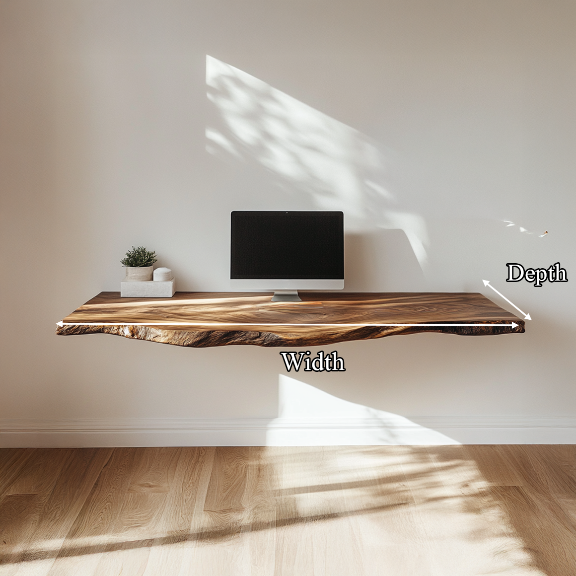 Rustic Floating Shelf Desk Area Living Room Or Office SINLSAFL344