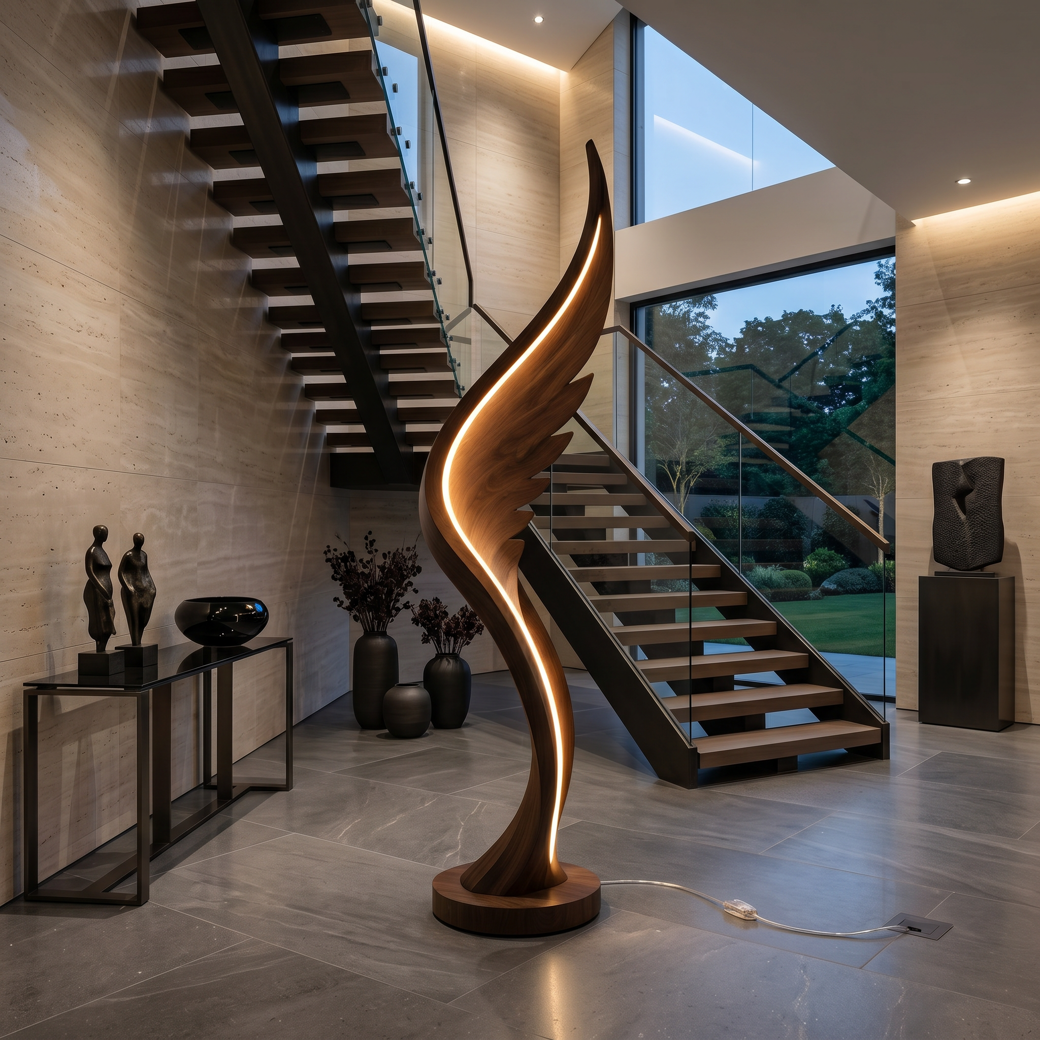 Contemporary Soaring Wing Floor Lamp For Modern Lounge SILDTTNLAM002